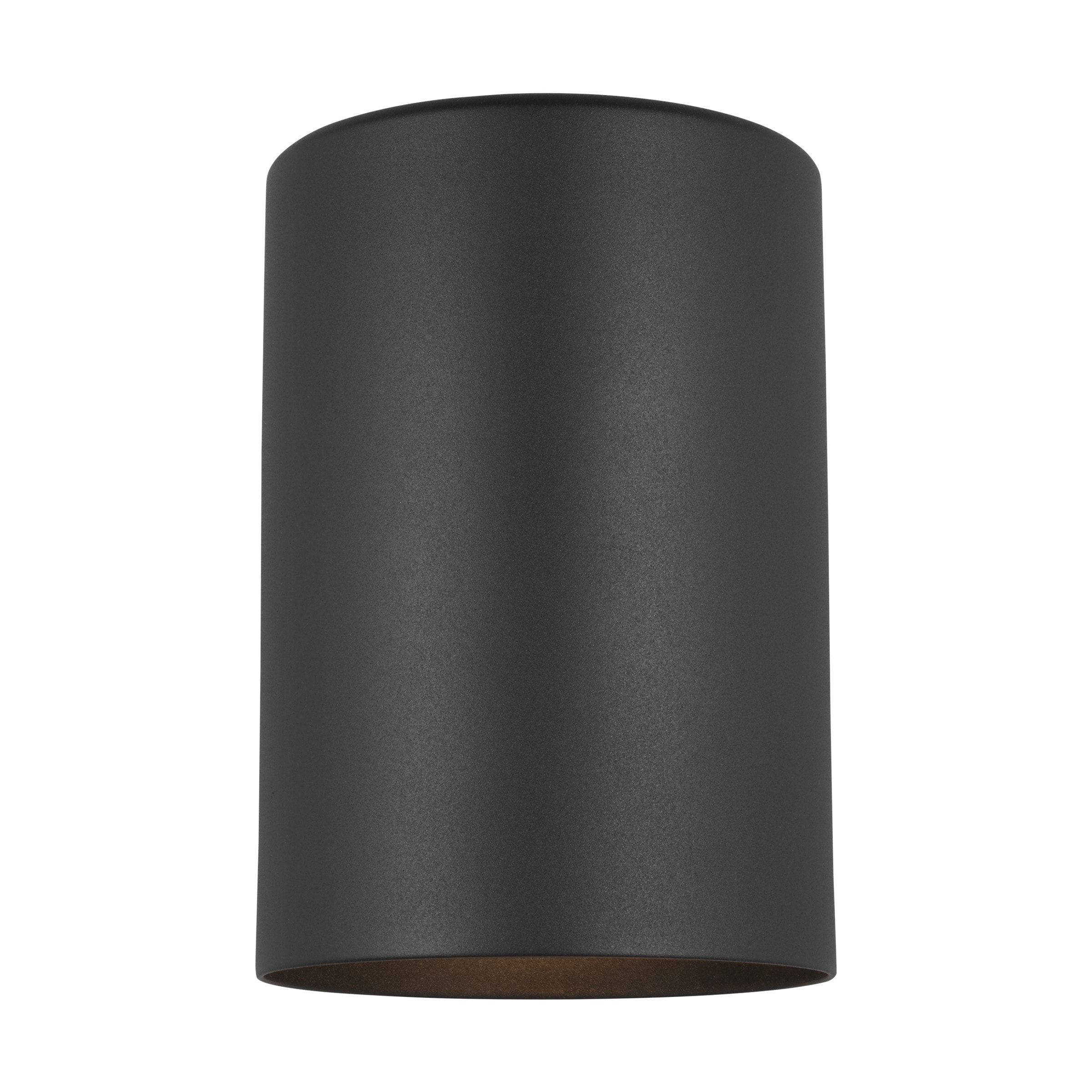 Generation Lighting 8313801-12/T Outdoor Cylinders 1 -Light 7.25-in H Black Hardwired Outdoor Wall Light