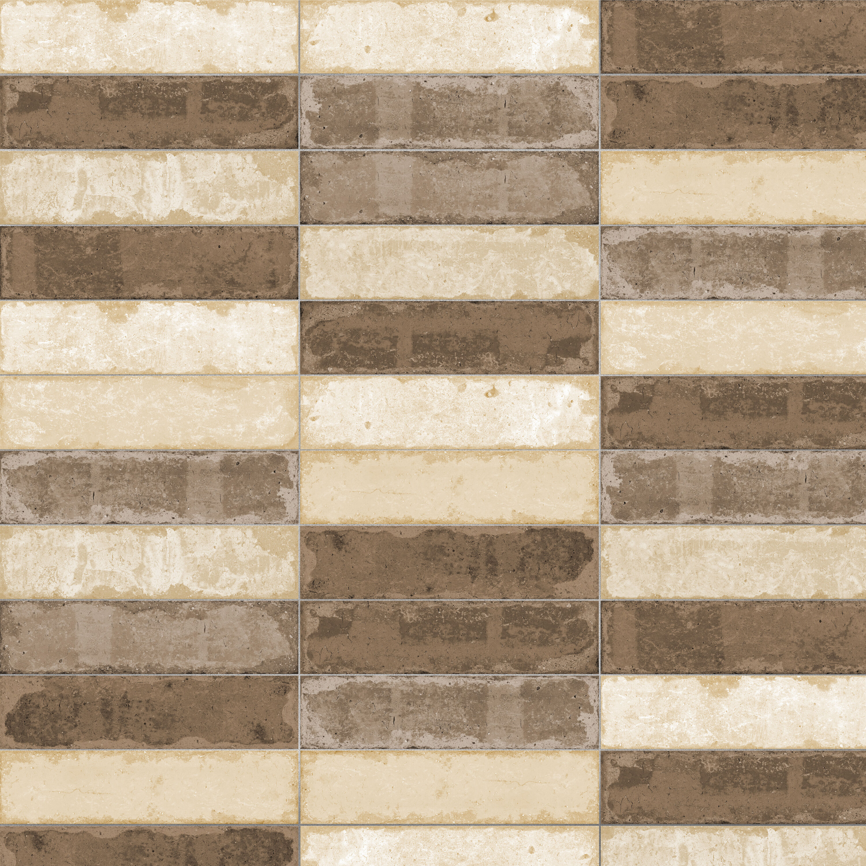 Affinity Tile FMA32BYBG Brickyard Beige 3-in x 12-in Matte Porcelain Stone Look Floor and Wall Tile (12.48-sq. ft/ Carton)