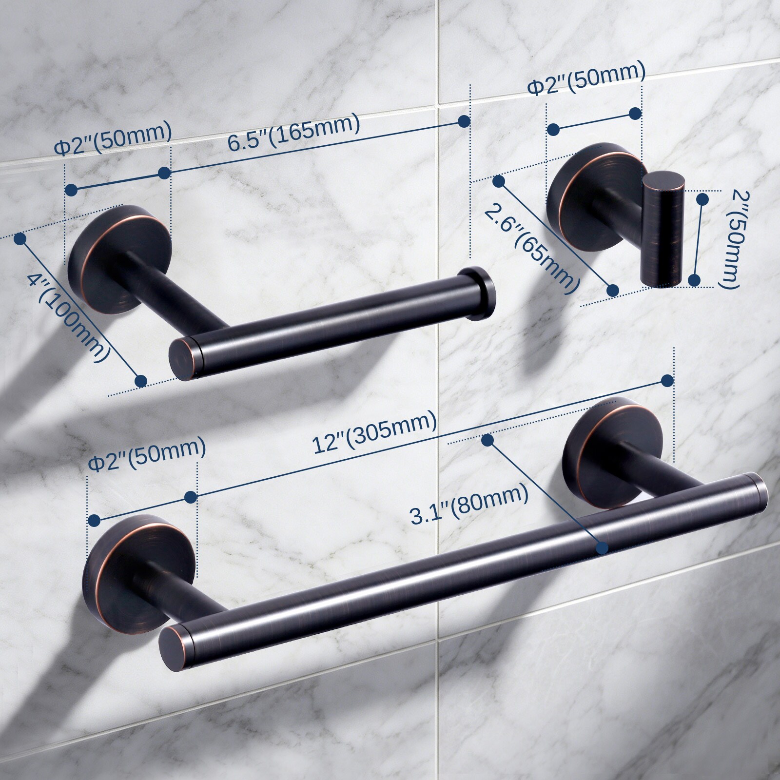 WOWOW 410013RB Decorative-Bath-Hardware-Kits - View #6