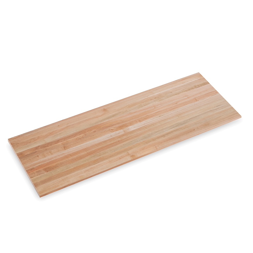 John Boos Ultra Premium Finished 6-ft x 25-in x 1.5-in Clear Satin Maple Wood Butcher block Countertop