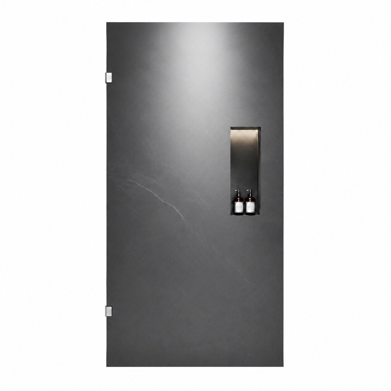 Aoibox  36 in W x 78 75 in H Fixed Frameless Shower Screen Panel 3 8 in SGCC Ultra Clear Tempered Glass with