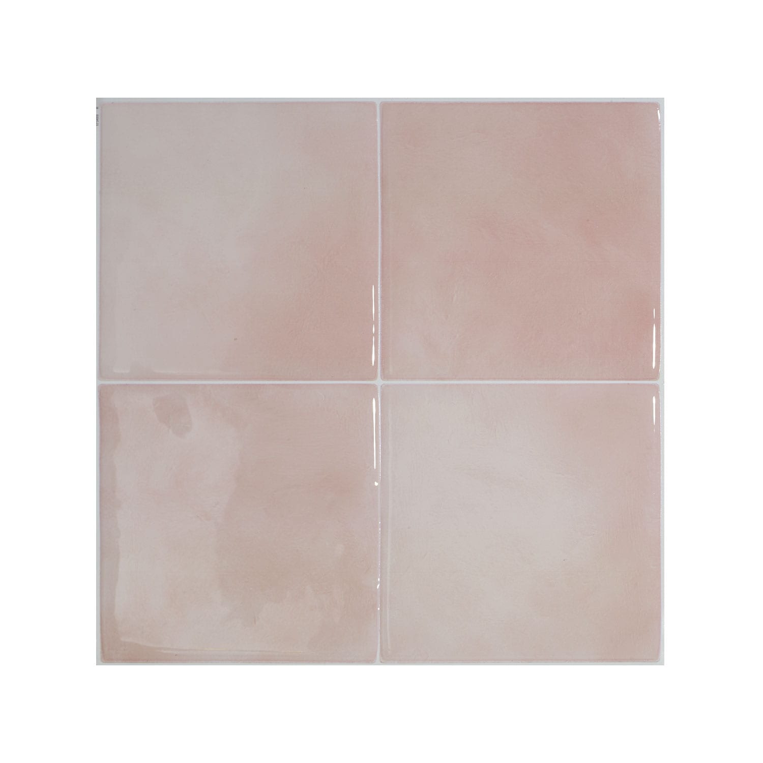 Smart Tiles SM1256G-04-QG Zellige Temera Pink 9-in x 9-in Glossy Resin Subway Wall Tile (2.22-sq. ft/ Carton)