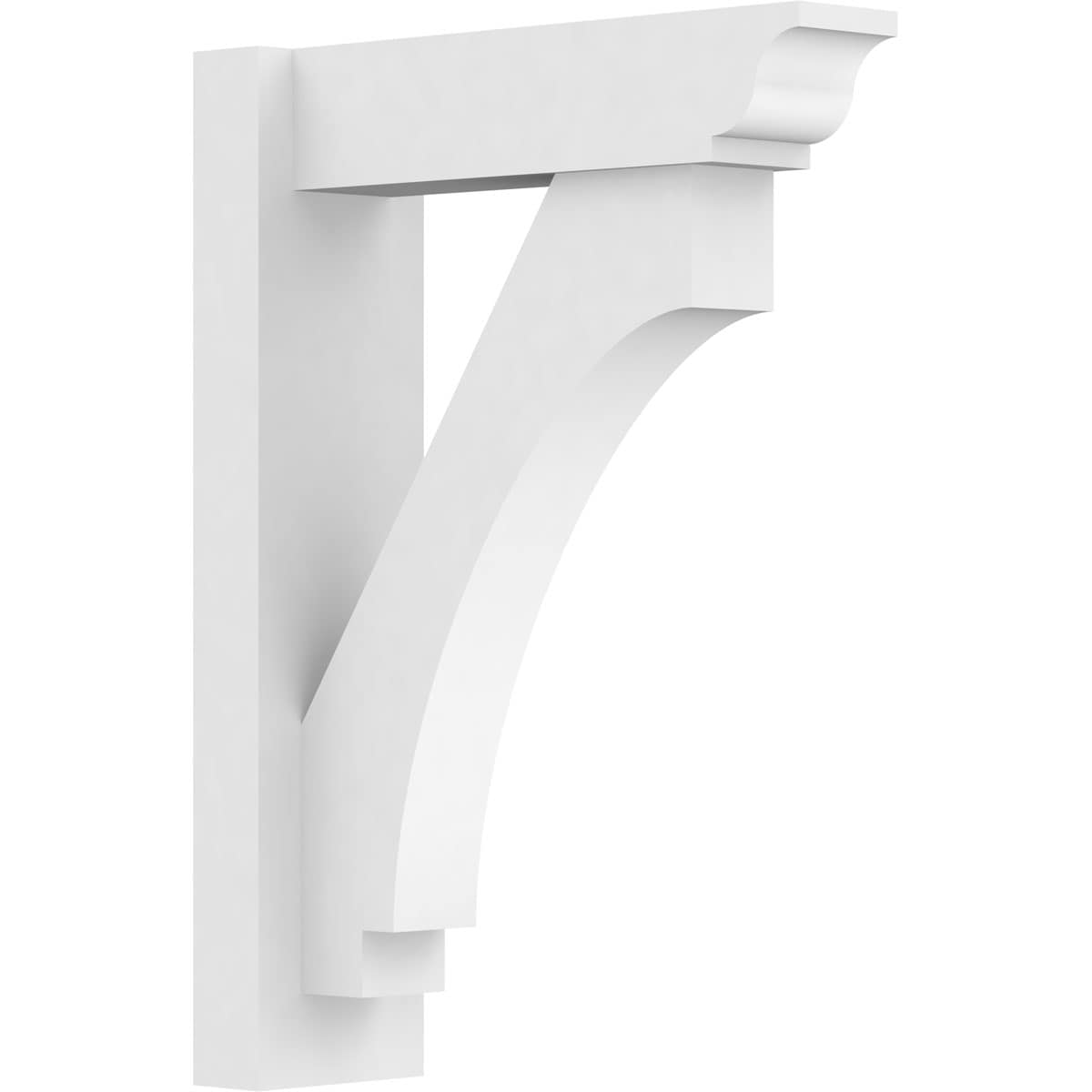 Ekena Millwork OUTP05X16X22IMP01 5-in W X 16-in D X 22-in H Imperial Architectural Grade PVC Outlooker with Traditional Ends