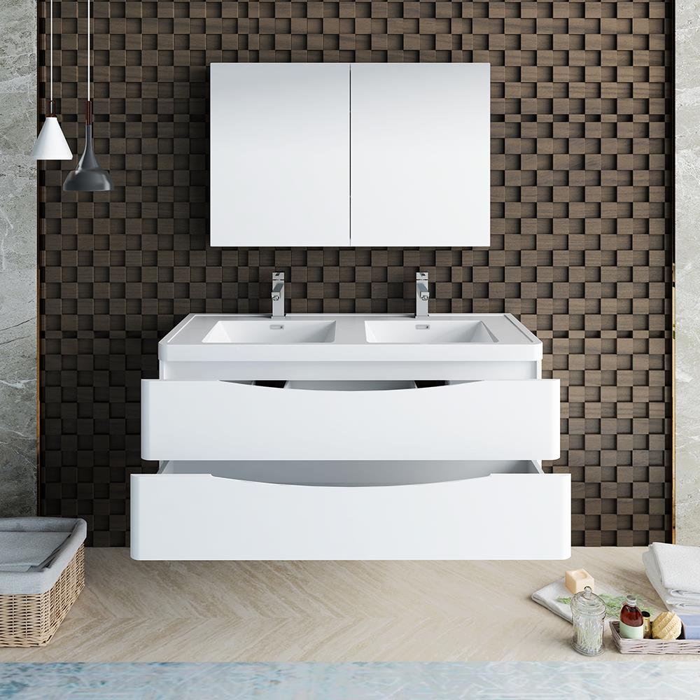 Fresca FVN9048WH-D Bath-Vanity-Combo - View #4