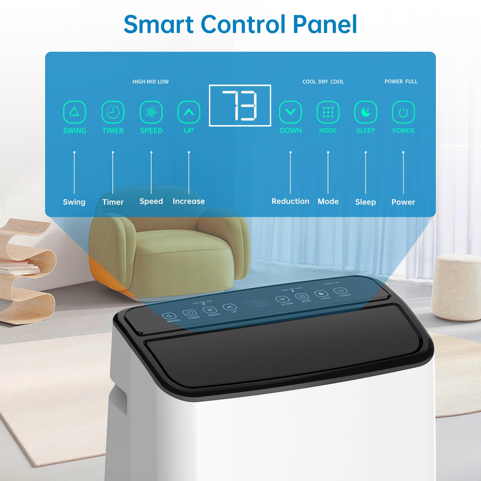 Qeetex FFF022 Portable-Air-Conditioners - View #4