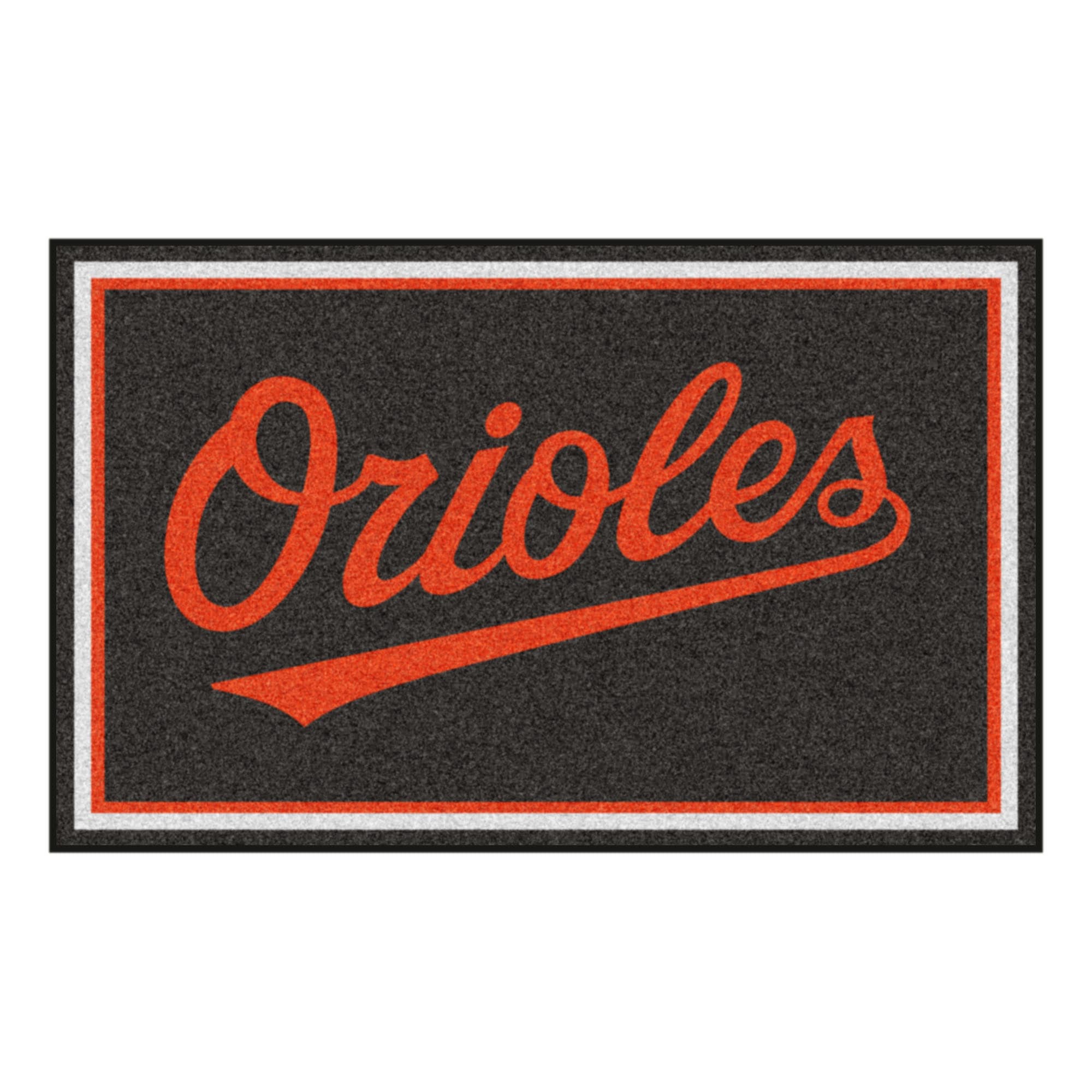 FANMATS MLB Retro 4x6 Rug 4 x 6 Orange Indoor Solid Area Rug in the Rugs  department at
