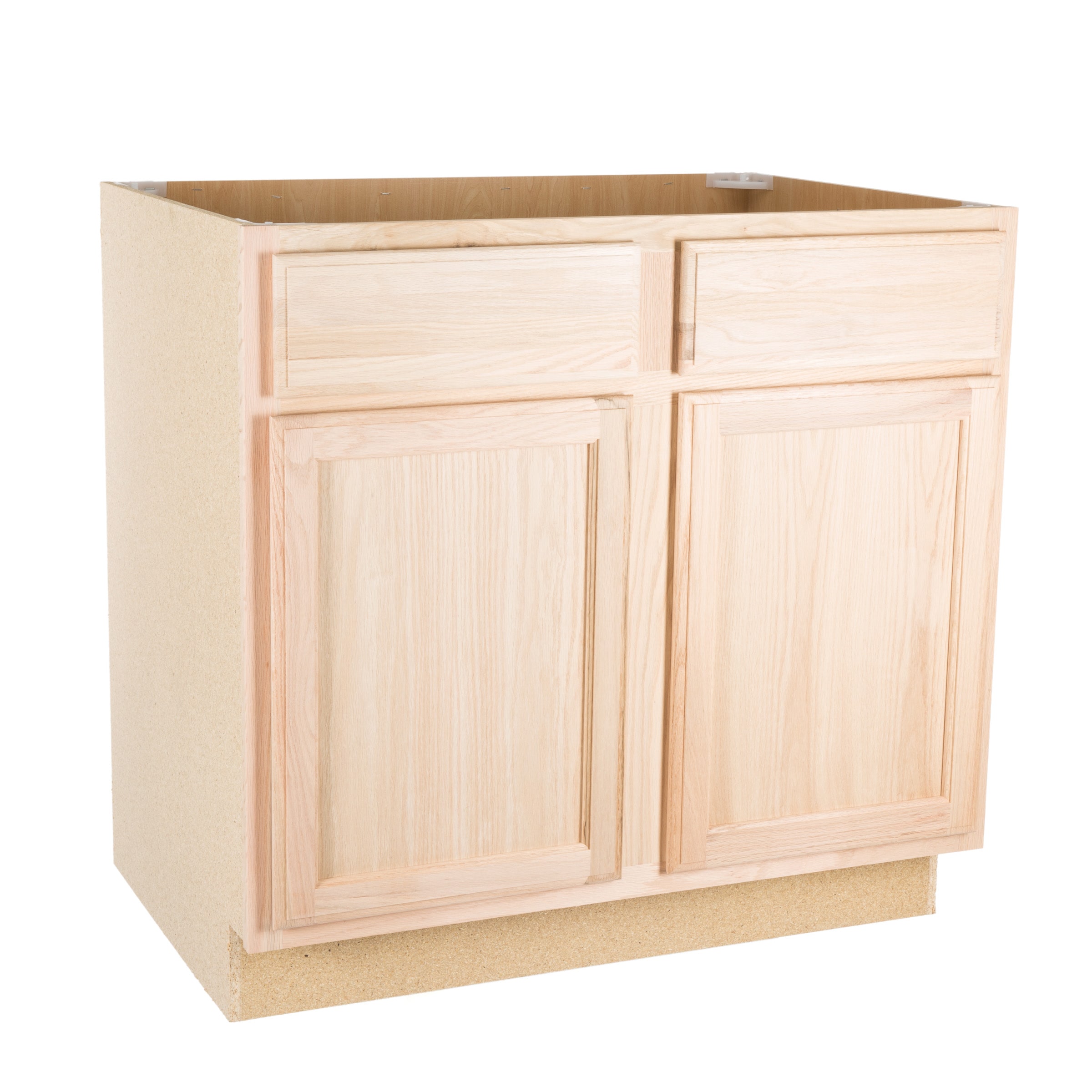 Project Source 36-in W x 34.5-in H x 24-in D Brown/Tan Unfinished Oak ...