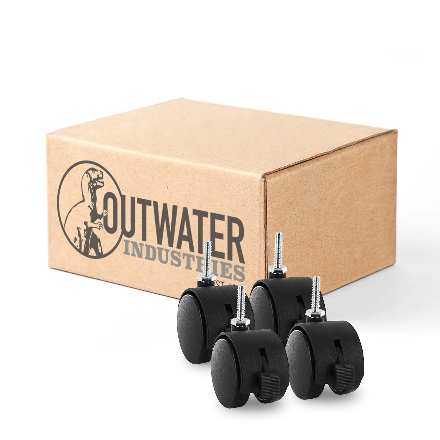 Outwater 3P1.14.00068 2-in Rubber Swivel Caster