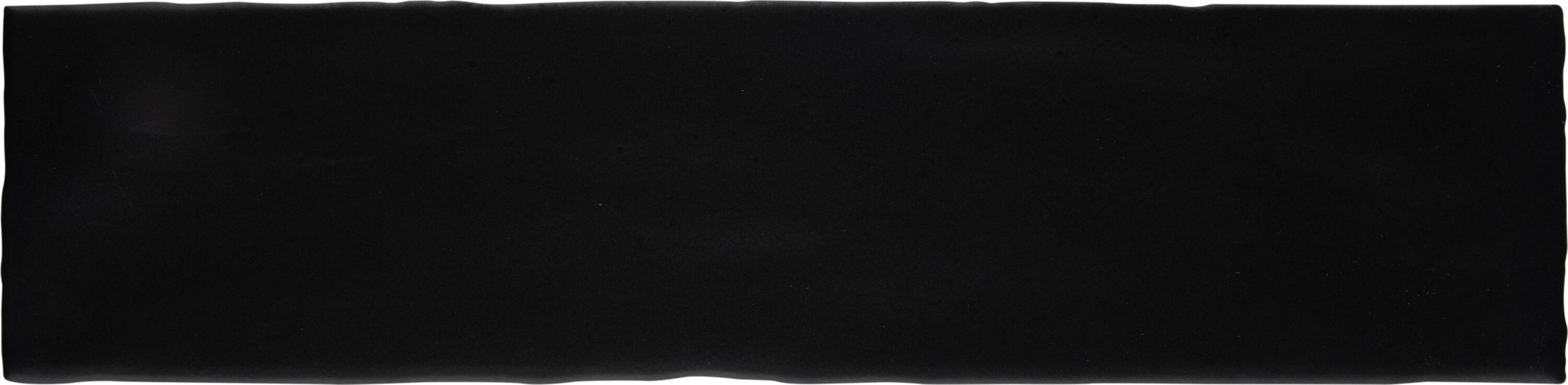 Affinity Tile S1WDC32CSMBK Sample- Castillo Matte Black 3-in x 12-in Matte Ceramic Subway Wall Tile