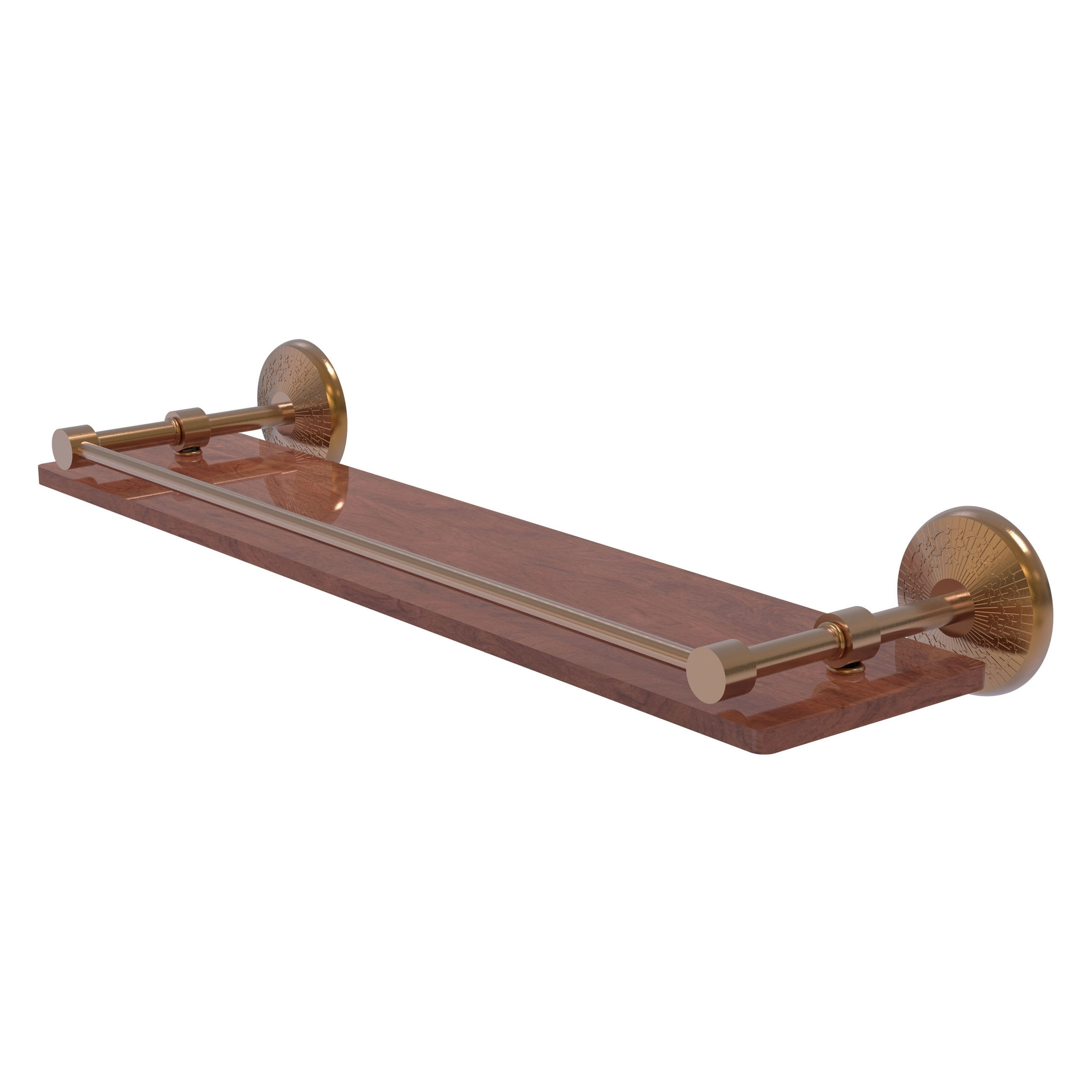 Allied Brass MC-1-22-GAL-IRW-BBR Monte Carlo Brushed Bronze Wall mount Bathroom Shelf ( 22-in x 3-in x 5-in )