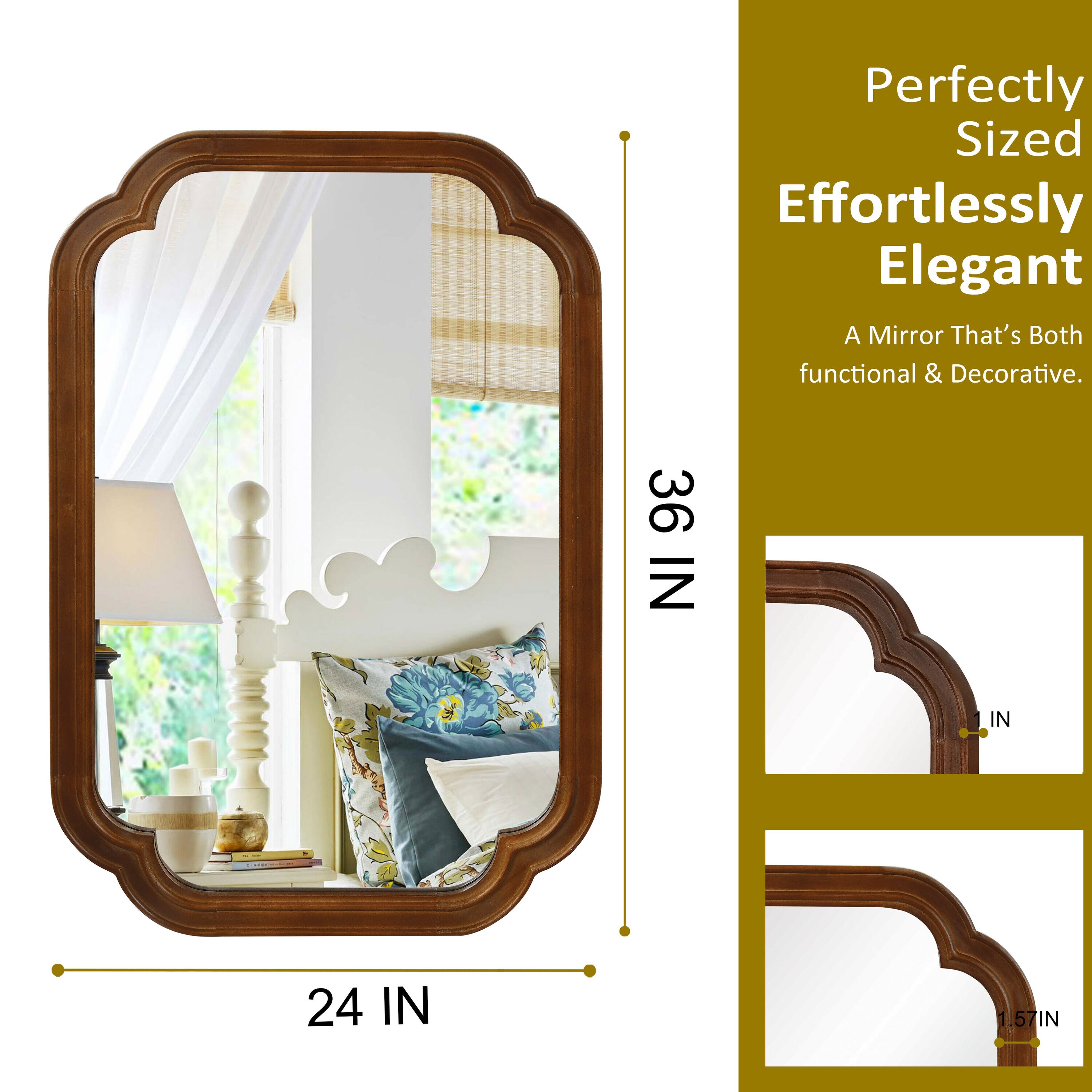 JUSHUA FL-3P455260 Framed-Bath-Mirrors - View #5