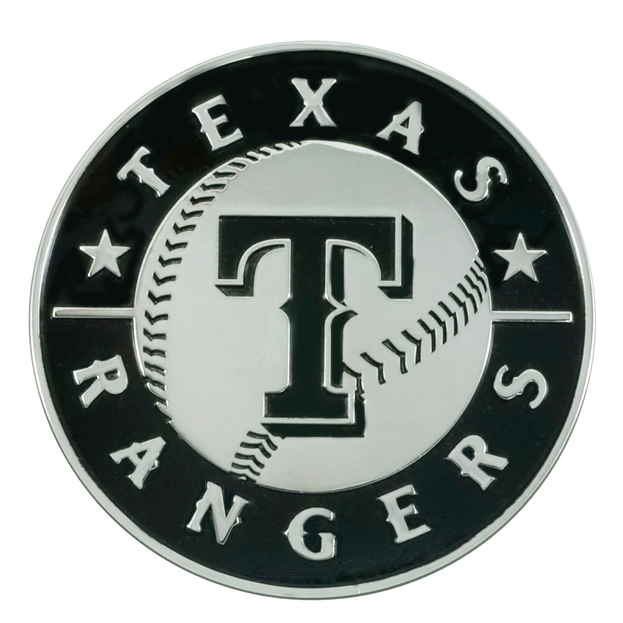 FANMATS Texas Rangers MLB Chrome Emblem Metal Emblem at