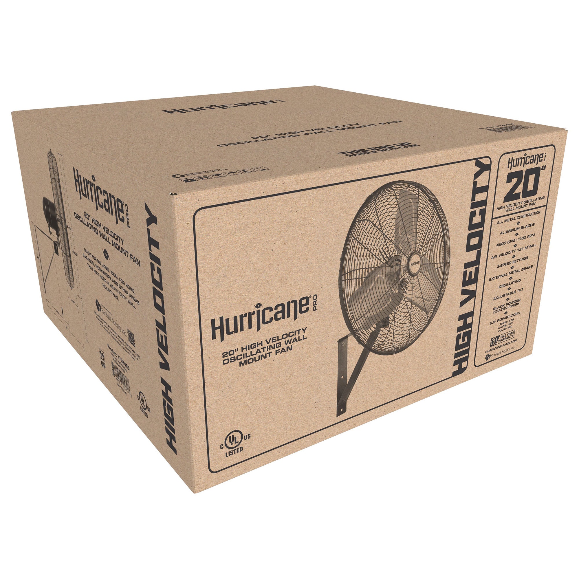 Hurricane 326936 Wall-Mounted-Fans - View #9