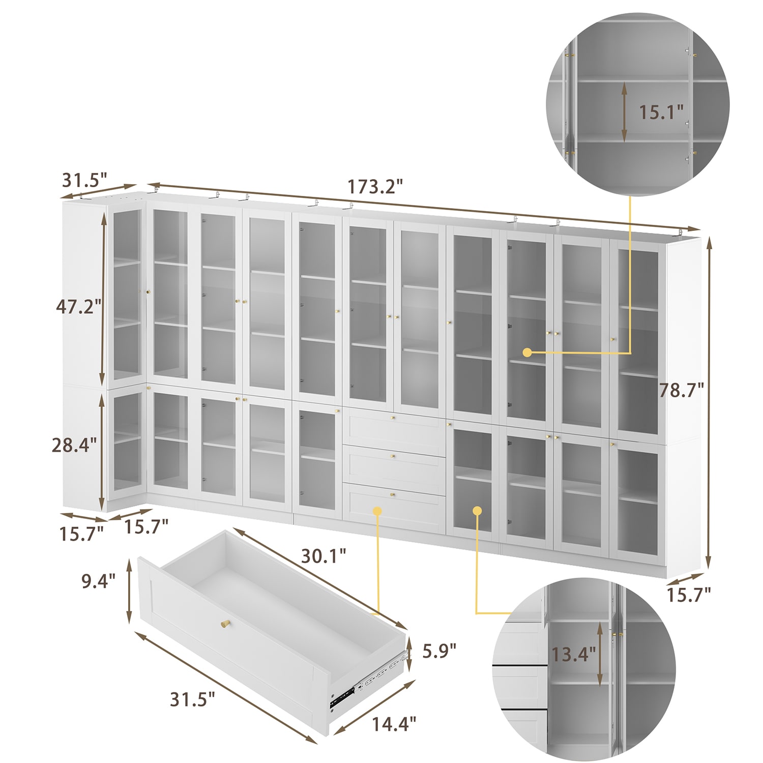 FUFU&GAGA KF020399+400+401+421 bookcases - View #15