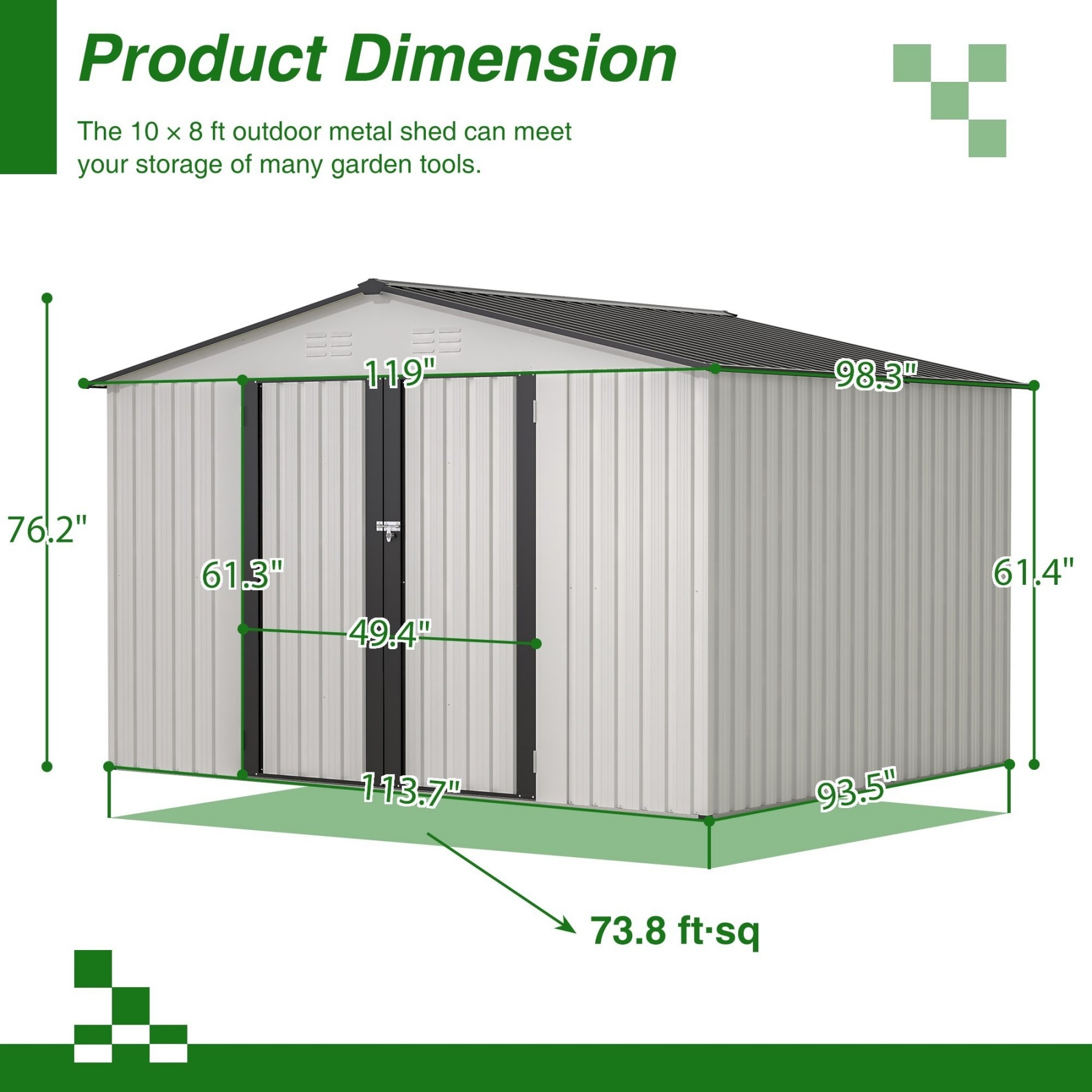 ToolCat BZ-3-170-SN Metal-Storage-Buildings-Sheds - View #8