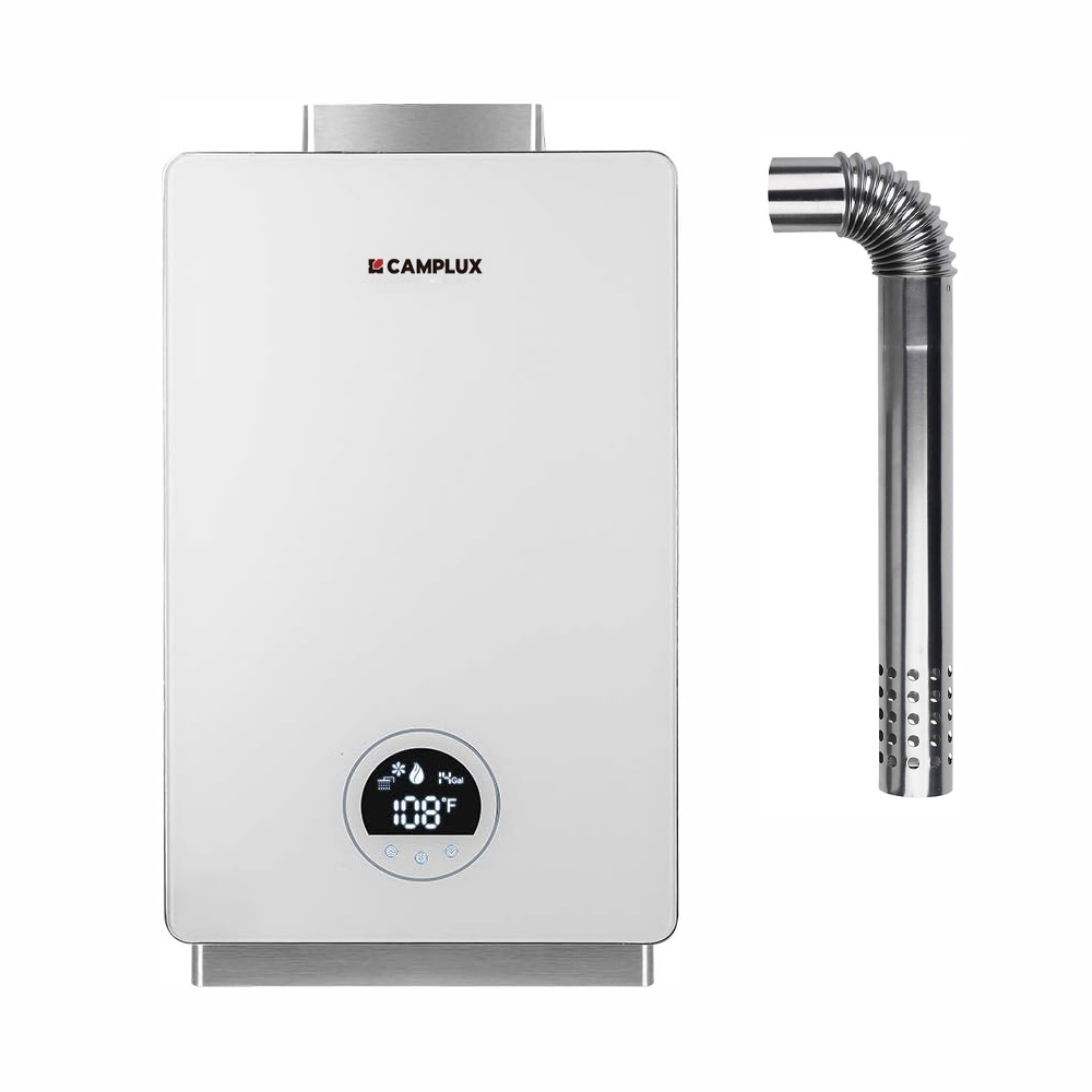 Camplux CA318W-NG 3.18-GPM 82000-BTU Indoor Natural Gas Tankless Water Heater