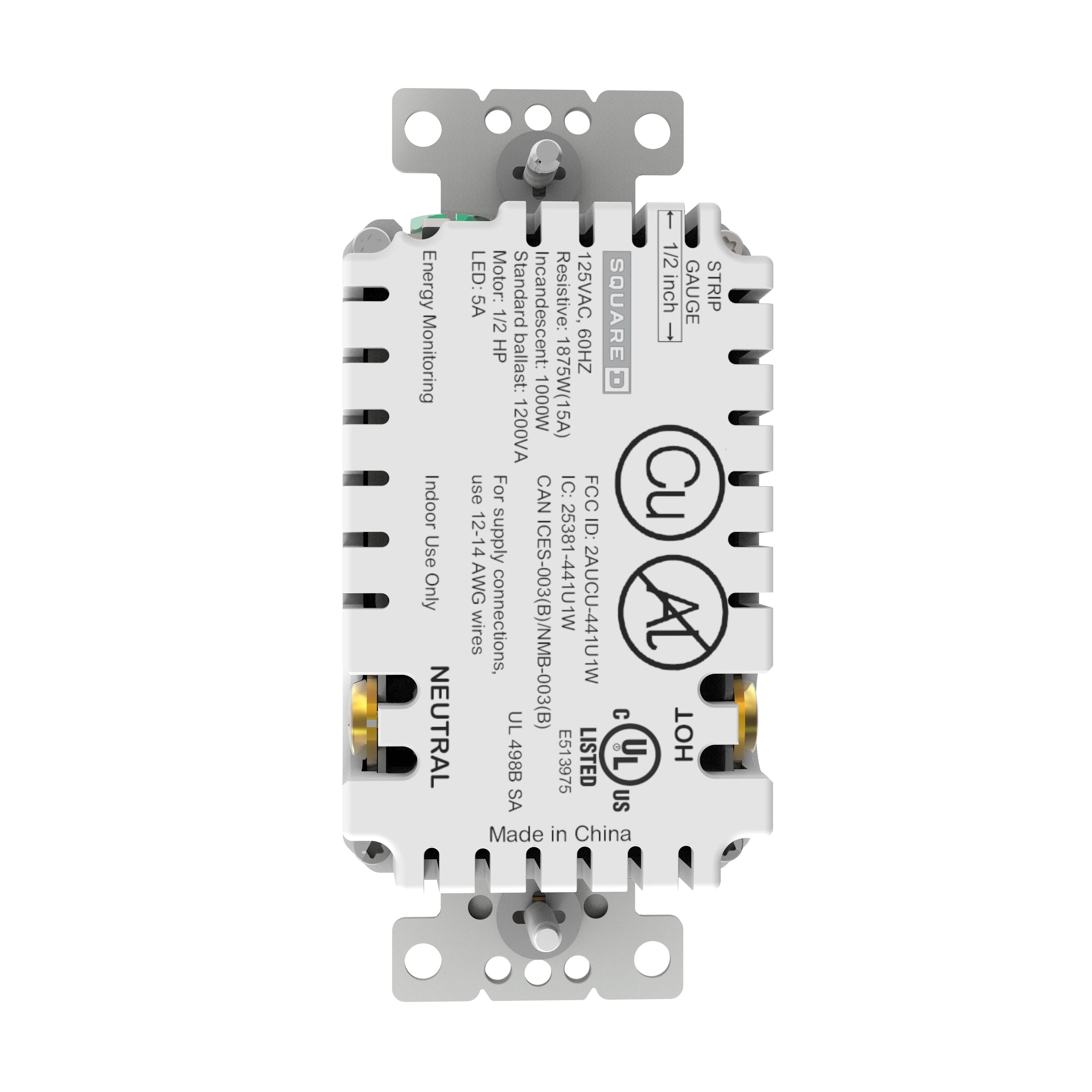 Square D SQR441U1GYWM receptacles - View #5