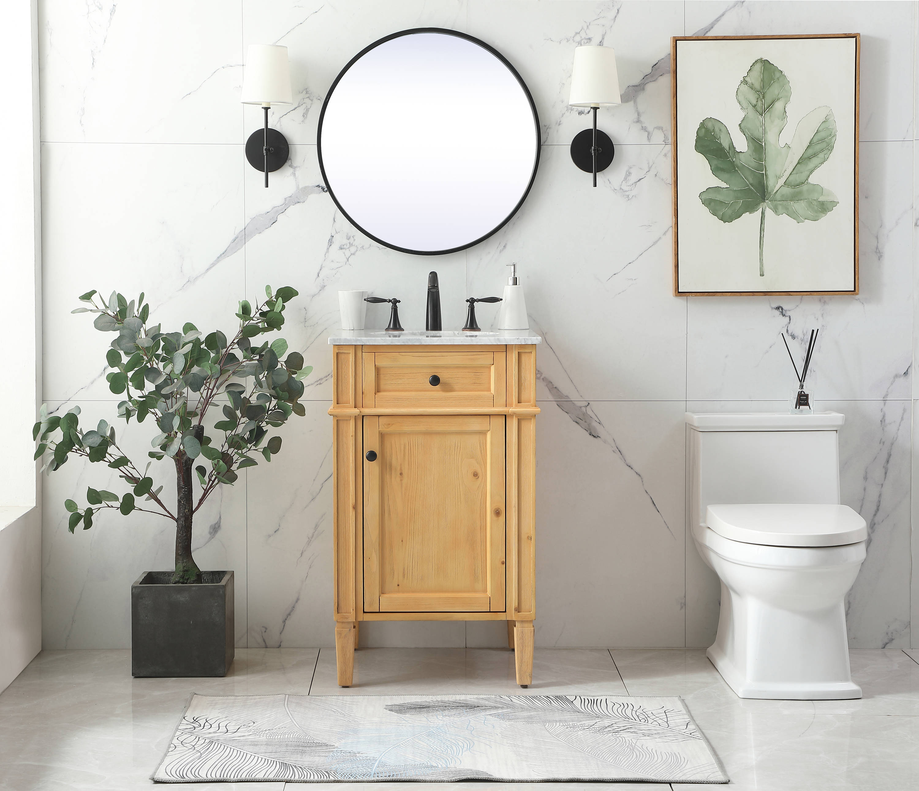 Elegant Decor HF37563NW Bath-Vanity-Combo - View #4