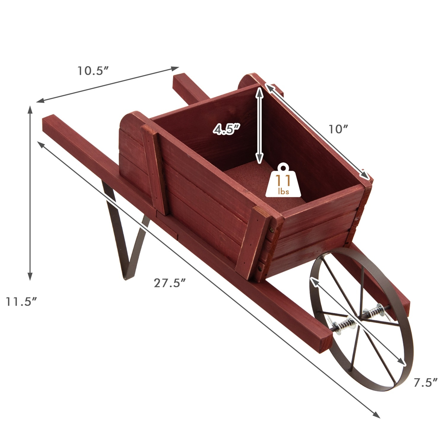 Costway CSHY002585 Planter-Window-Box - View #3