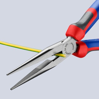 KNIPEX Comfort Grip 8-in Long Nose Pliers with Wire Cutter KNIPEX Comfort Grip 8-in Long Nose Pliers with Wire Cutter