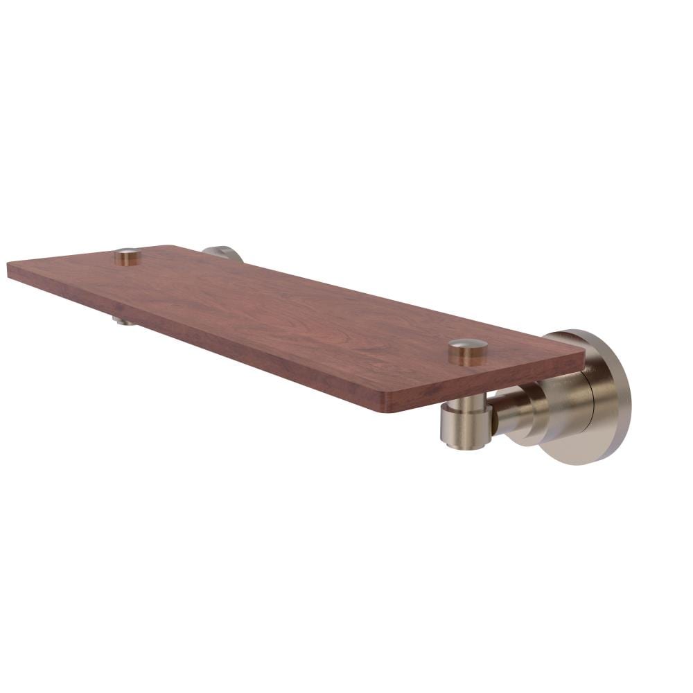 Allied Brass WS-1-16-IRW-PEW Washington Square Antique Pewter Wall mount Bathroom Shelf ( 16-in x 2.5-in x 5-in )