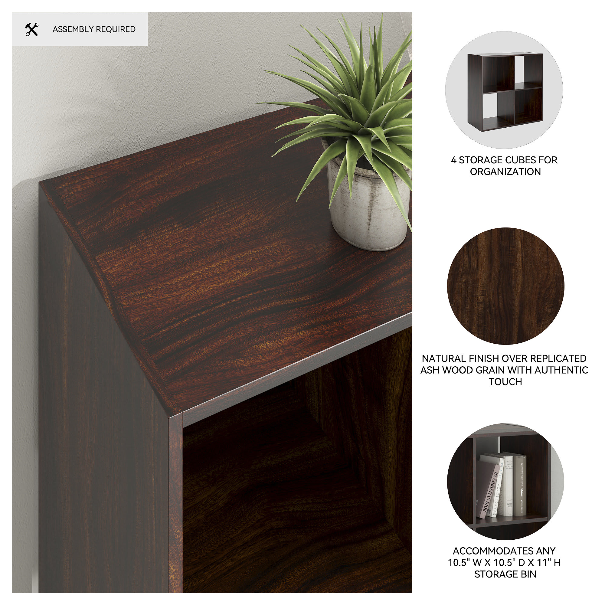 Signature Design by Ashley EA1055-2X2 Laminate-Storage-Cubes - View #3