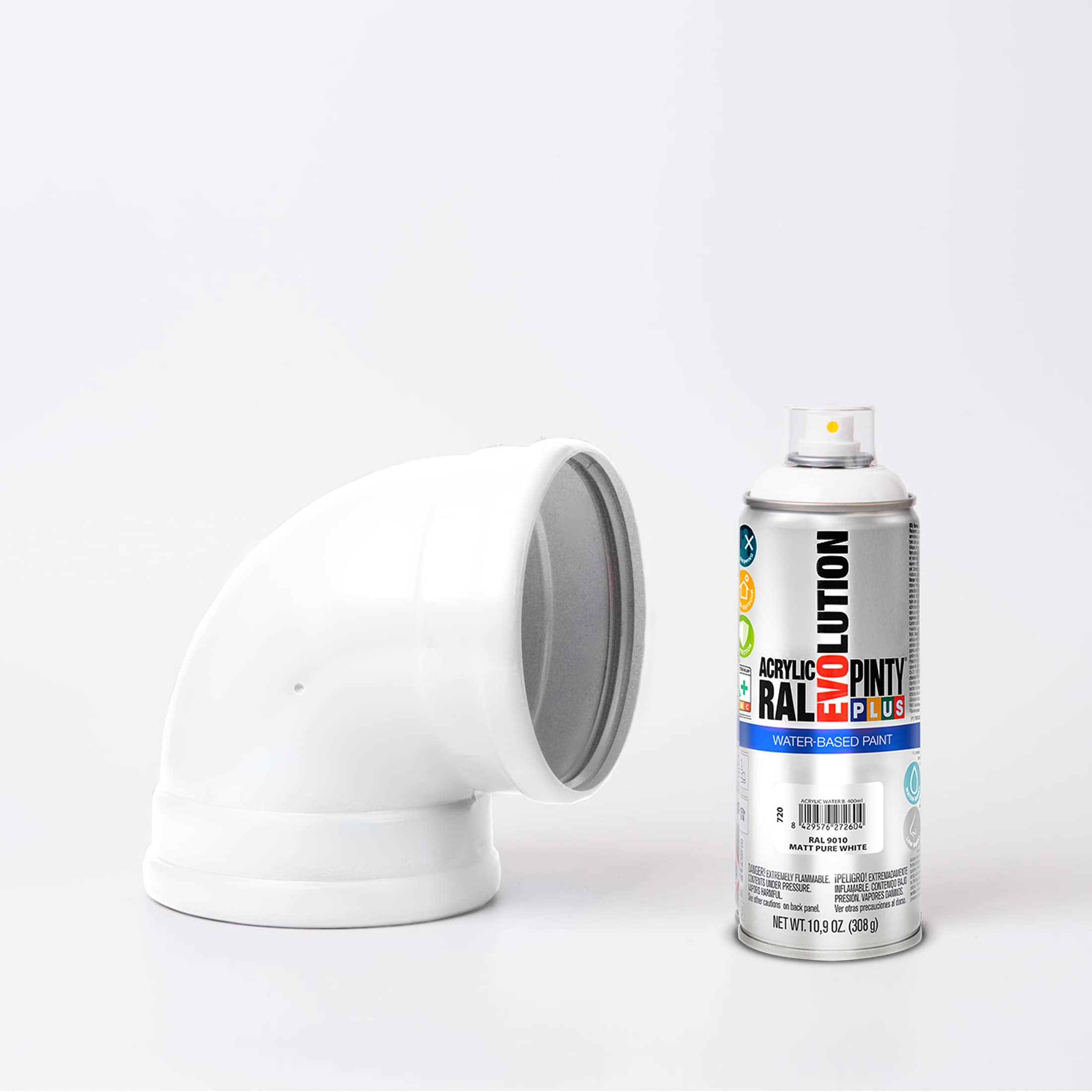 RAL 9010 Touch Up Paint - Pure White - 4 Oz Spray Can