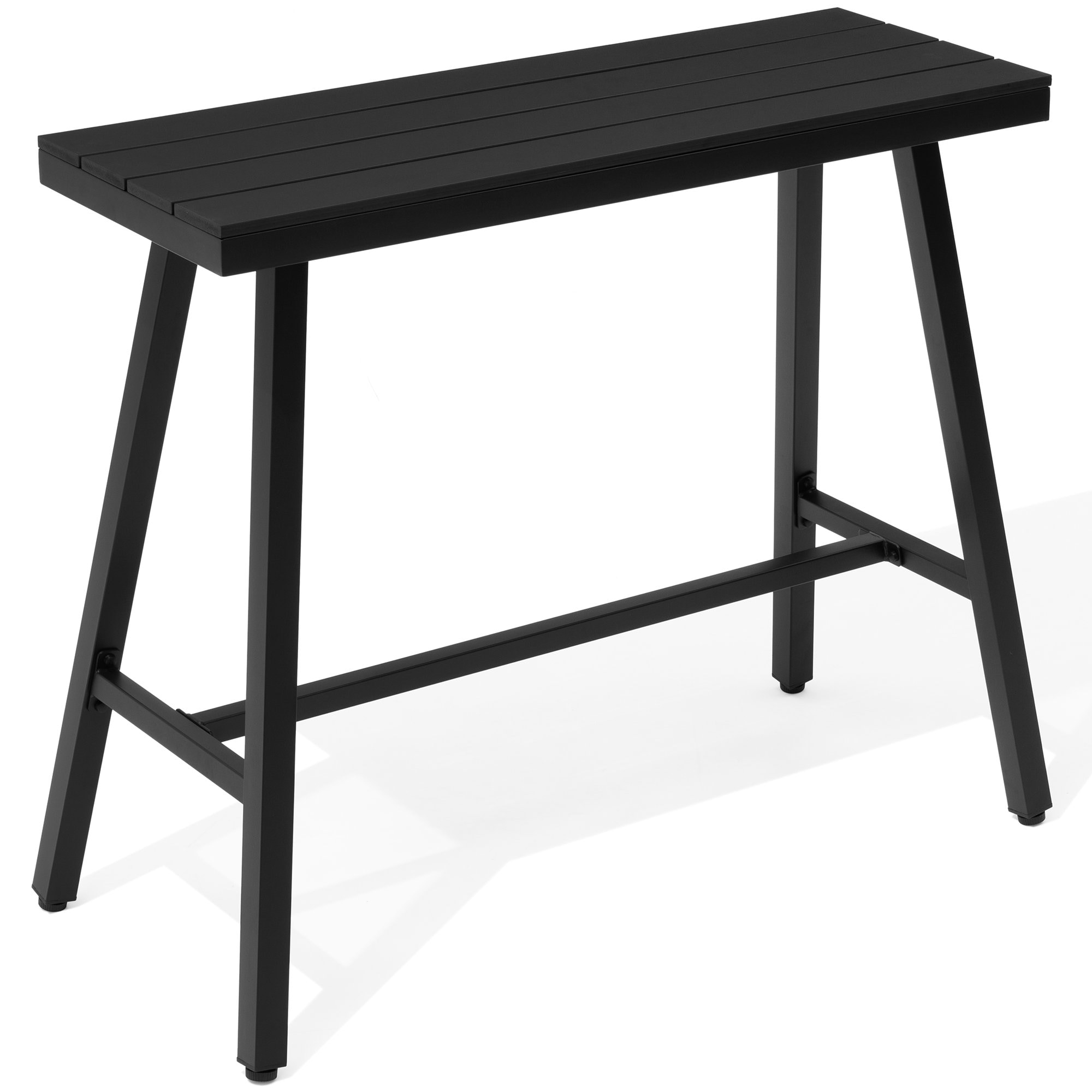 Crestlive Products CL-TB057BLK110 1 pc patio bar table Rectangle Bar height Table 15.55-in W x 43-in L