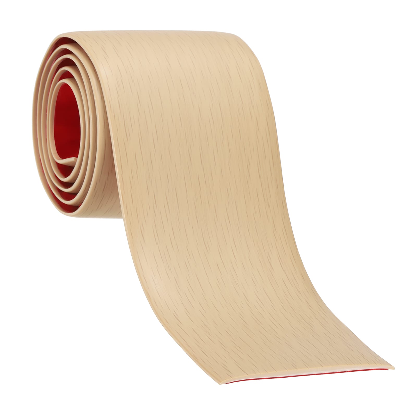 PATIKIL Self Adhesive Floor Transition Strip 3 in x 6.6 Ft Vinyl Laminate Floor Flat Divider for Joining Floor Gaps Doorways Carpet Cover Floor Tiles Maple Wood Grain