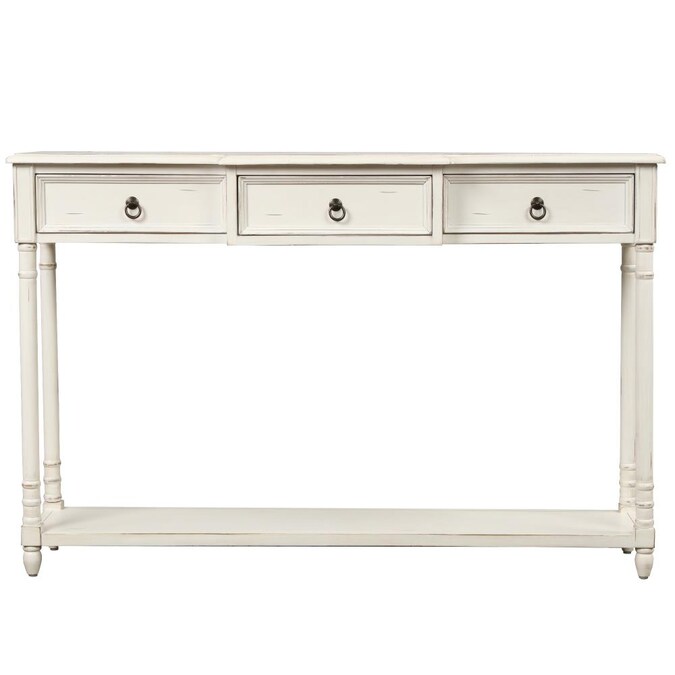 Casainc Console Table Sofa With, Long White Console Table With Storage