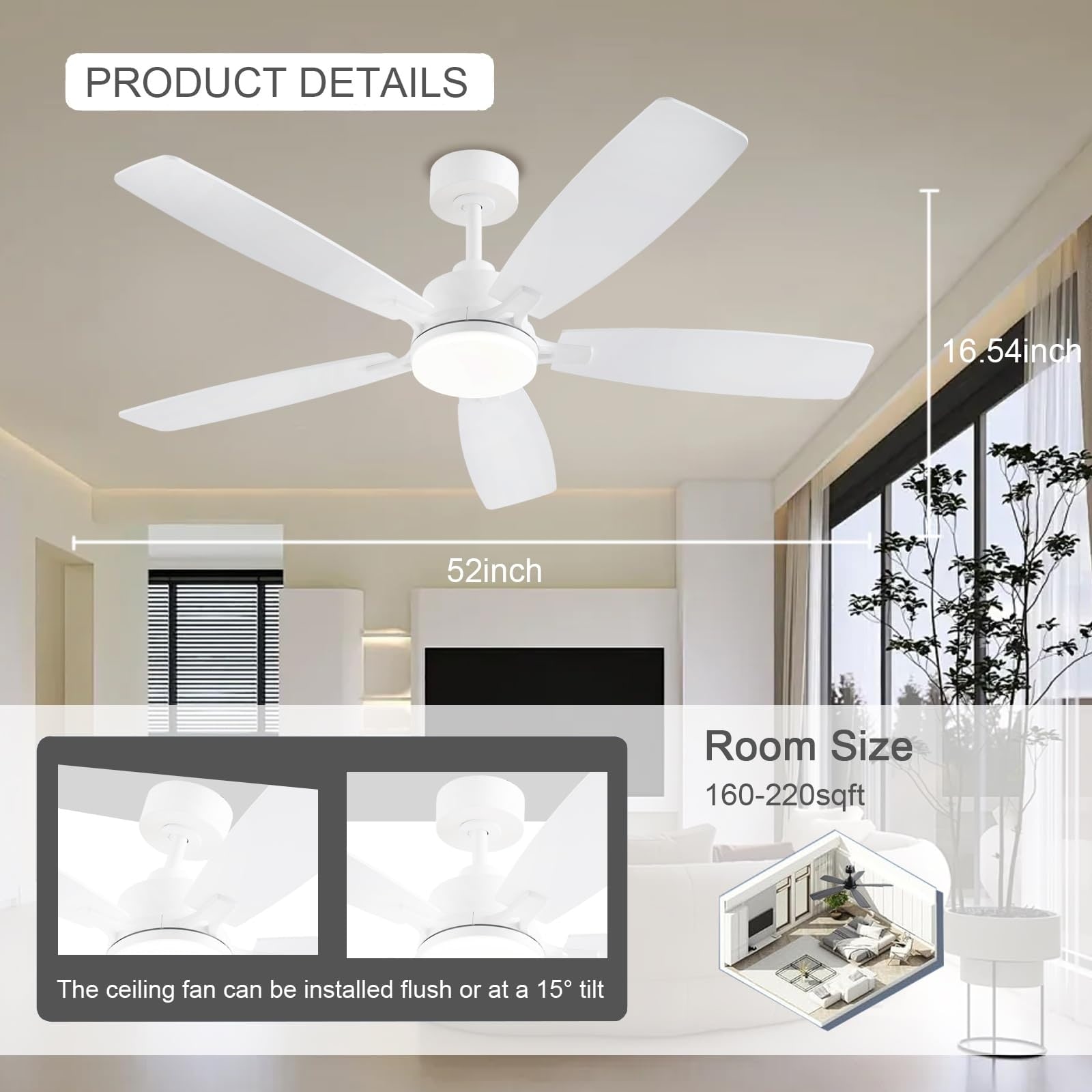 AOIZGMY LAZ0523Z005 Ceiling-Fans - View #5