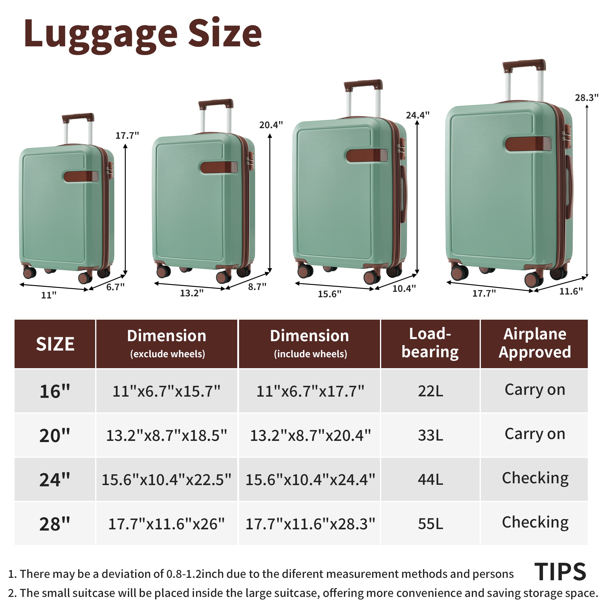 ModernLuxe N732P197378F Luggage-And-Luggage-Sets - View #3