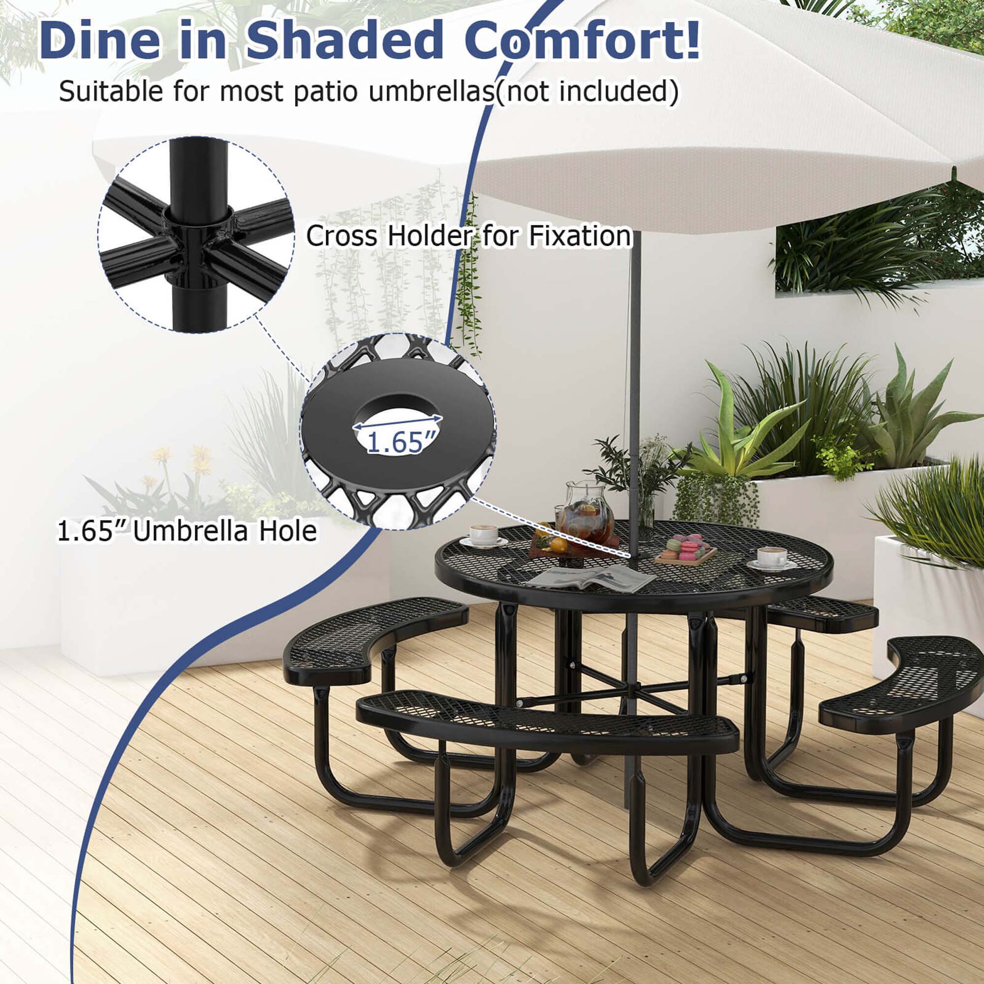 Costway HCST02249 Patio-Tables - View #3