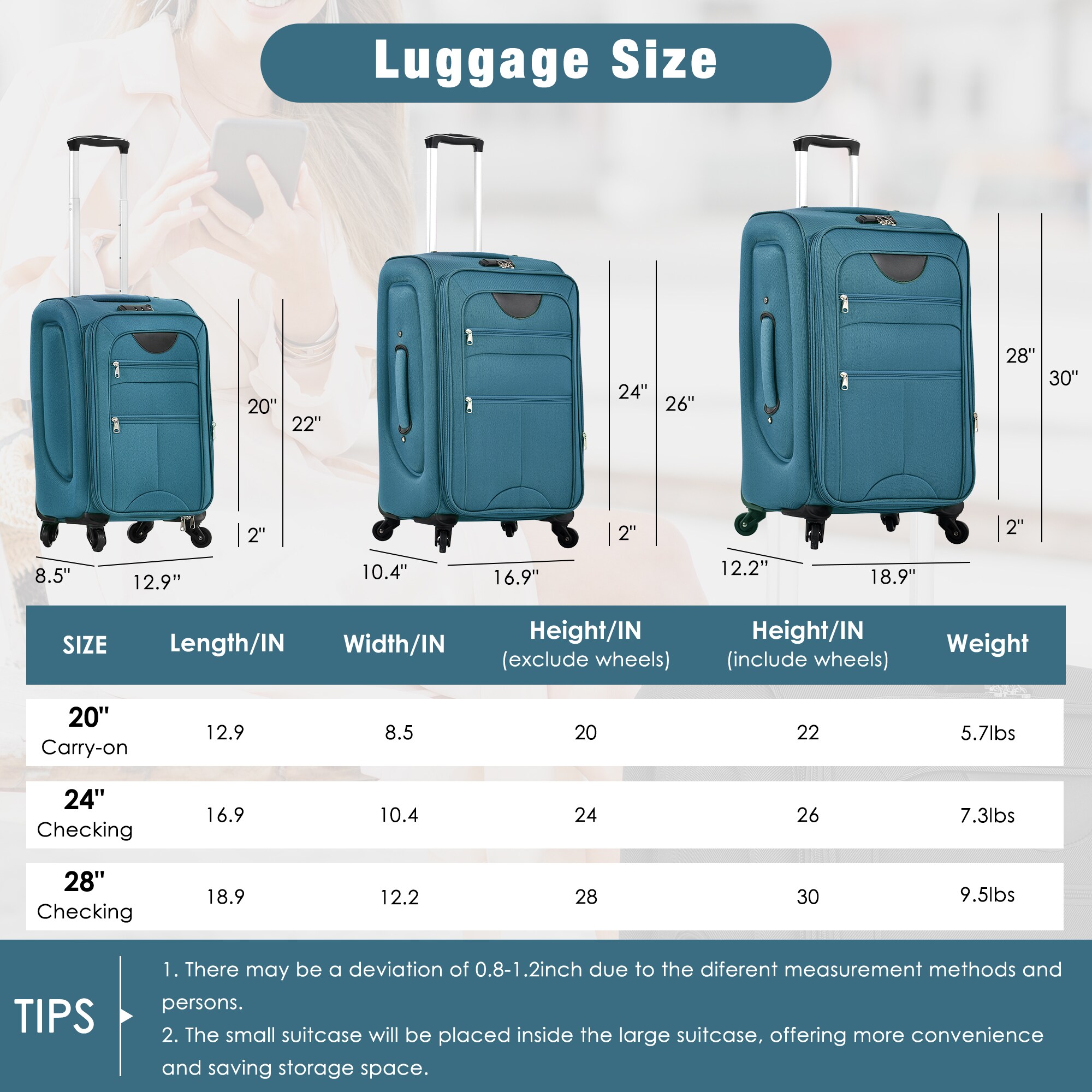 LOVMOR SF-H-N732P201004F Luggage-And-Luggage-Sets - View #2
