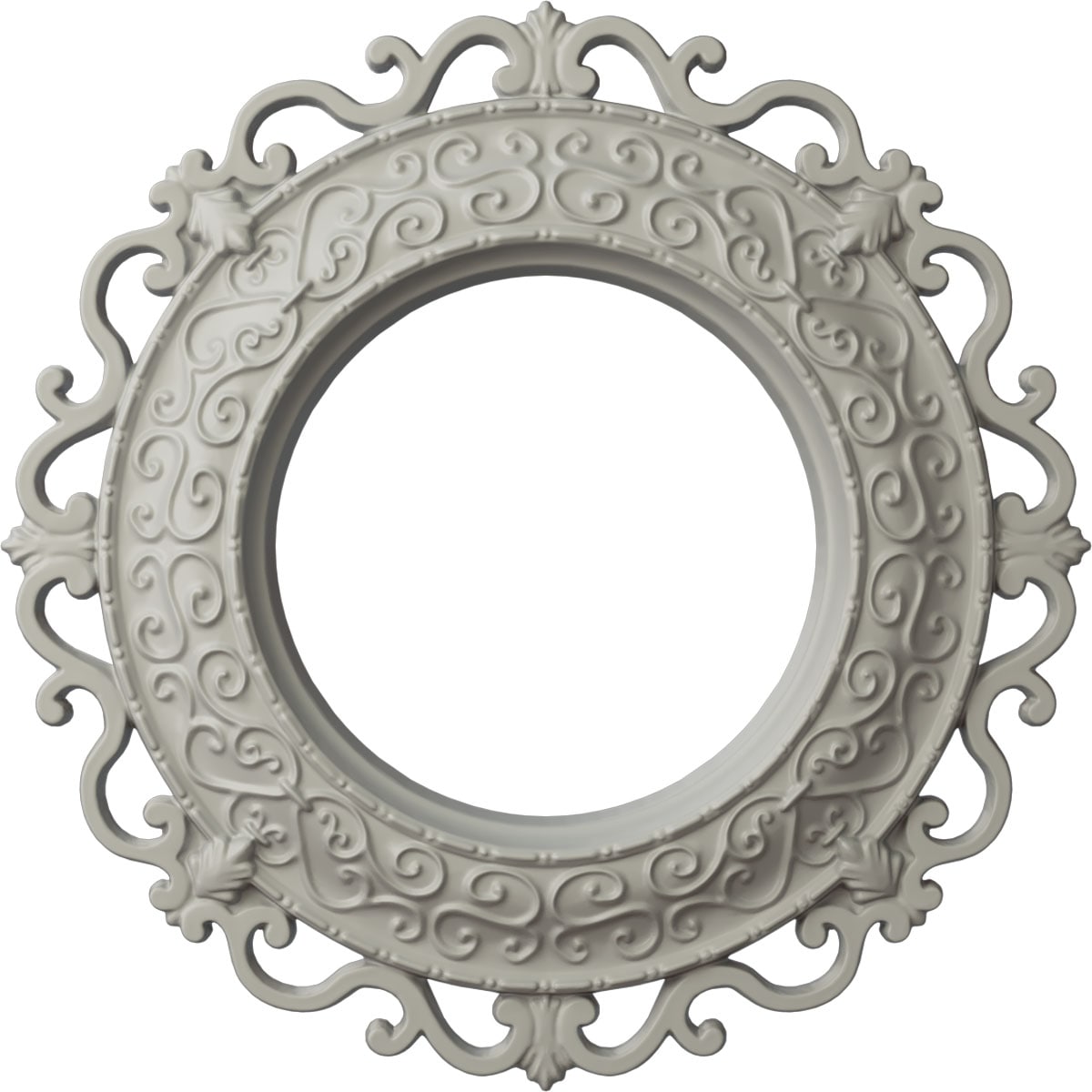 Ekena Millwork CM13ORPCF Orrington 13.25-in W x 13.25-in L Painted Pot Of Cream Polyurethane Whole Ceiling Medallion