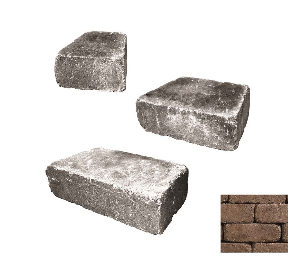 Belgard 16250169 4-in H x 12-in L x 8-in D Sandstone Concrete Retaining Wall Block