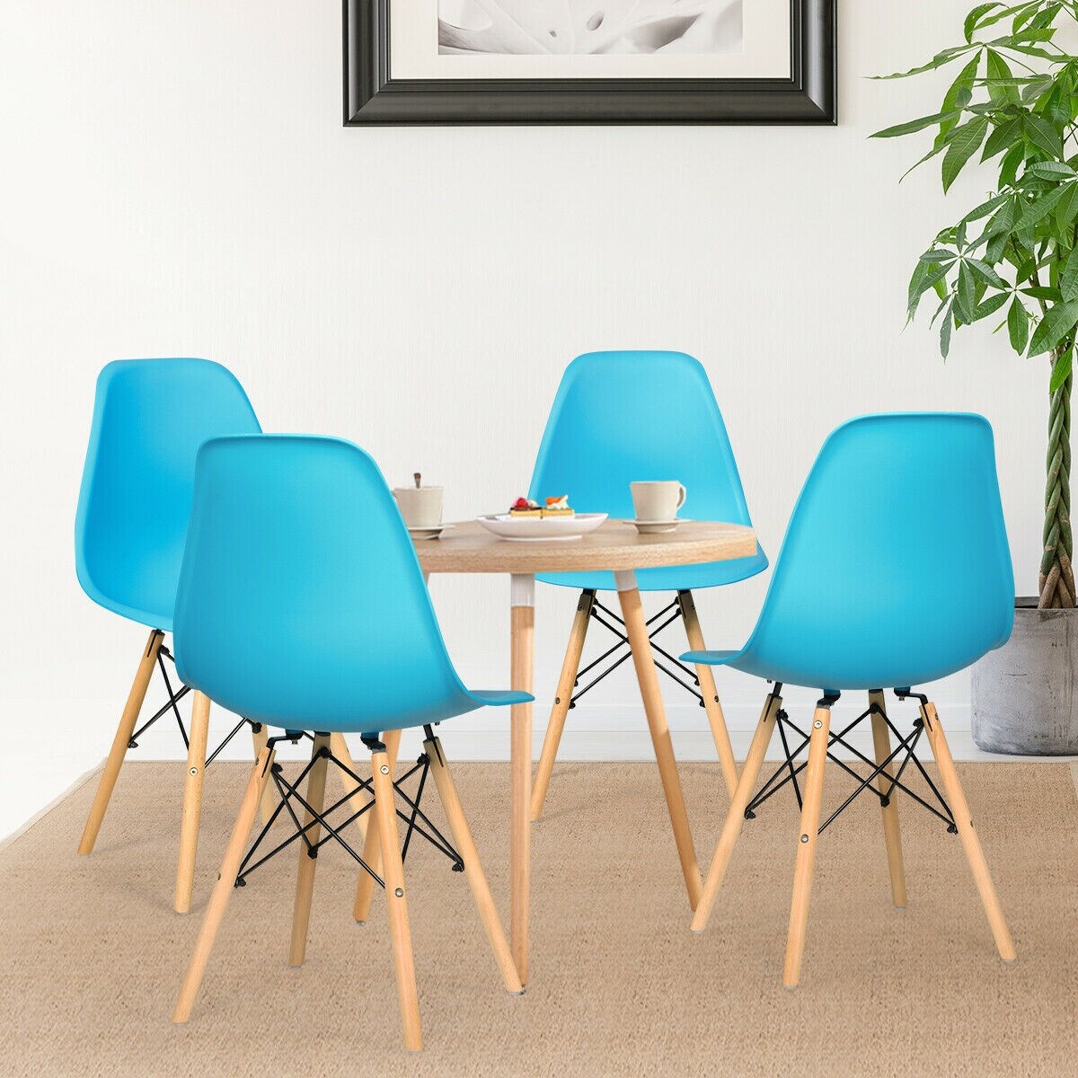 WELLFOR HW-HWY1-66470BL-4 Dining-Chairs - View #9