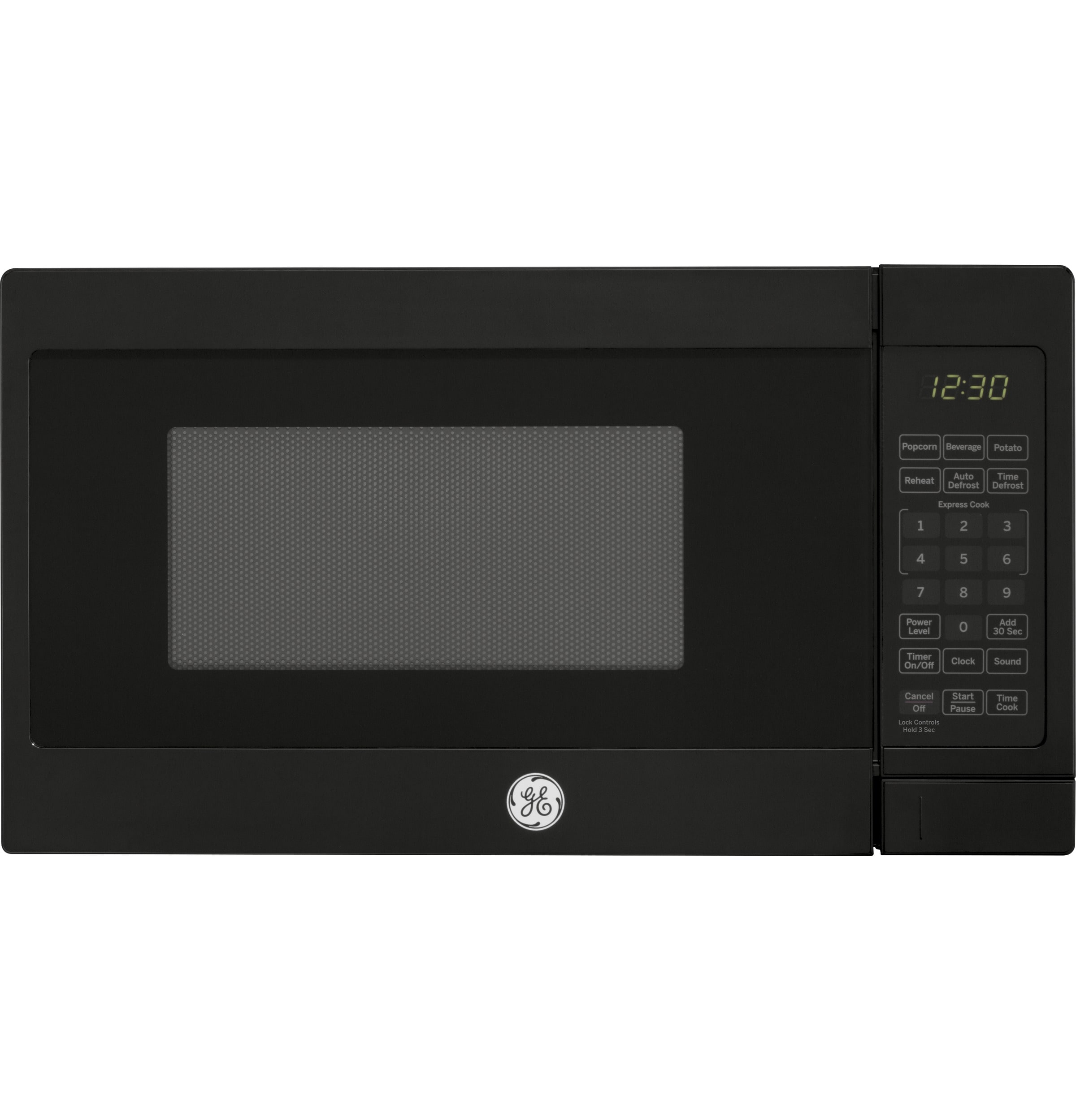 GE 0.7-cu ft 700-Watt Countertop Microwave (Black) in the Countertop  Microwaves department at