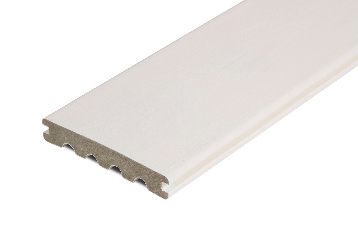 EVOLUTION 1-in x 6-in x 12-ft Linen Grooved Composite Deck Board in White | - Armadillo 88112