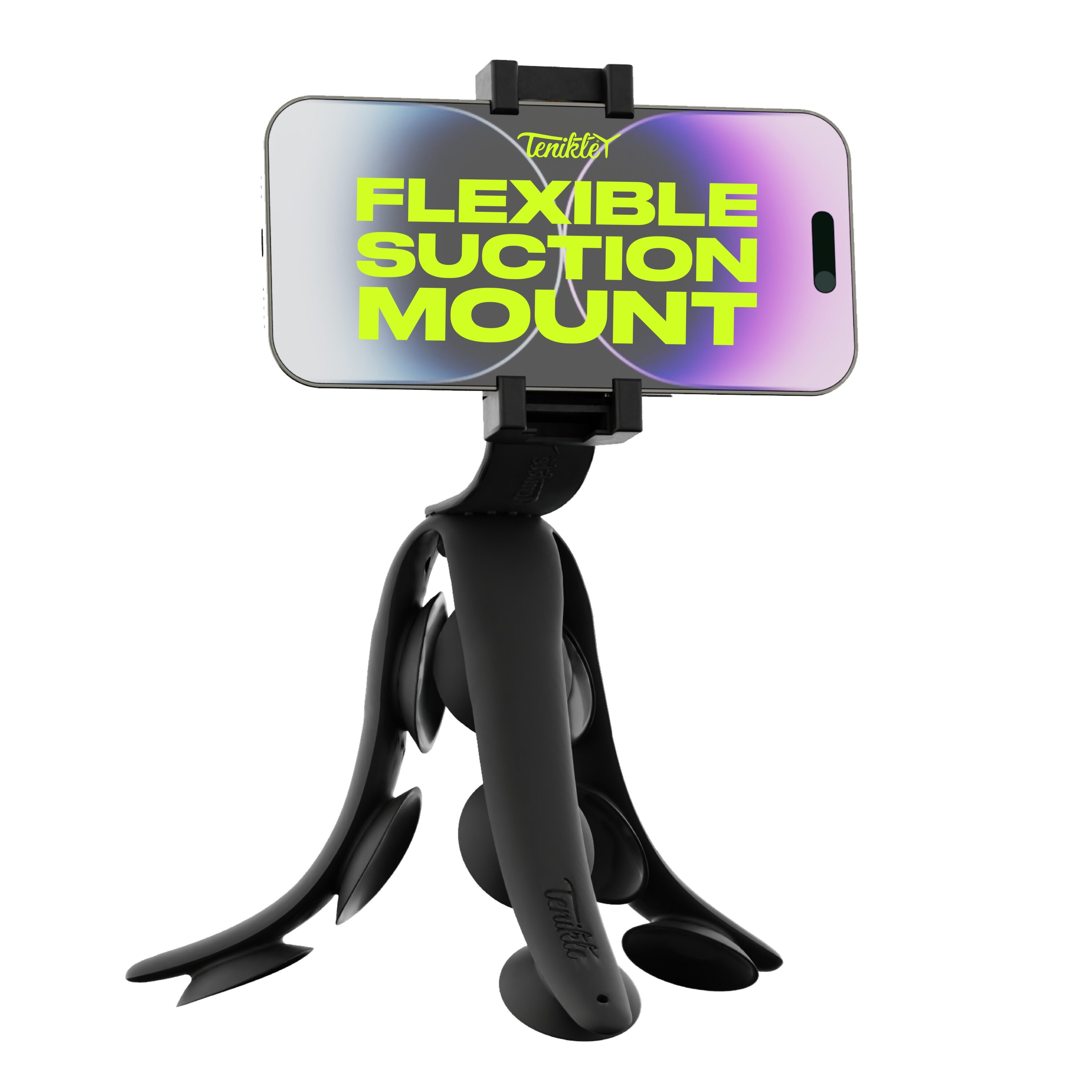 Tenikle TPRO-01-BLK Pro Jet Black Adjustable Cell Phone Car Mount (Universal)