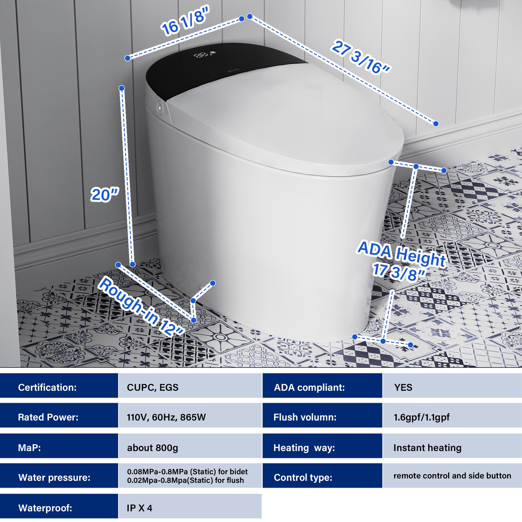 WELLFOR QPZ-TM26796 toilets - View #3