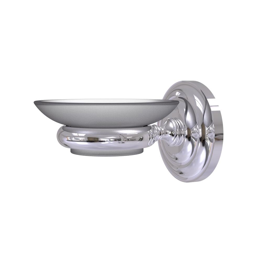 Artica Swarovski Wall Soap Dish Holder, Luxury Bathroom Accessory. Wall-Mounted Soap Dish Polished Chrome