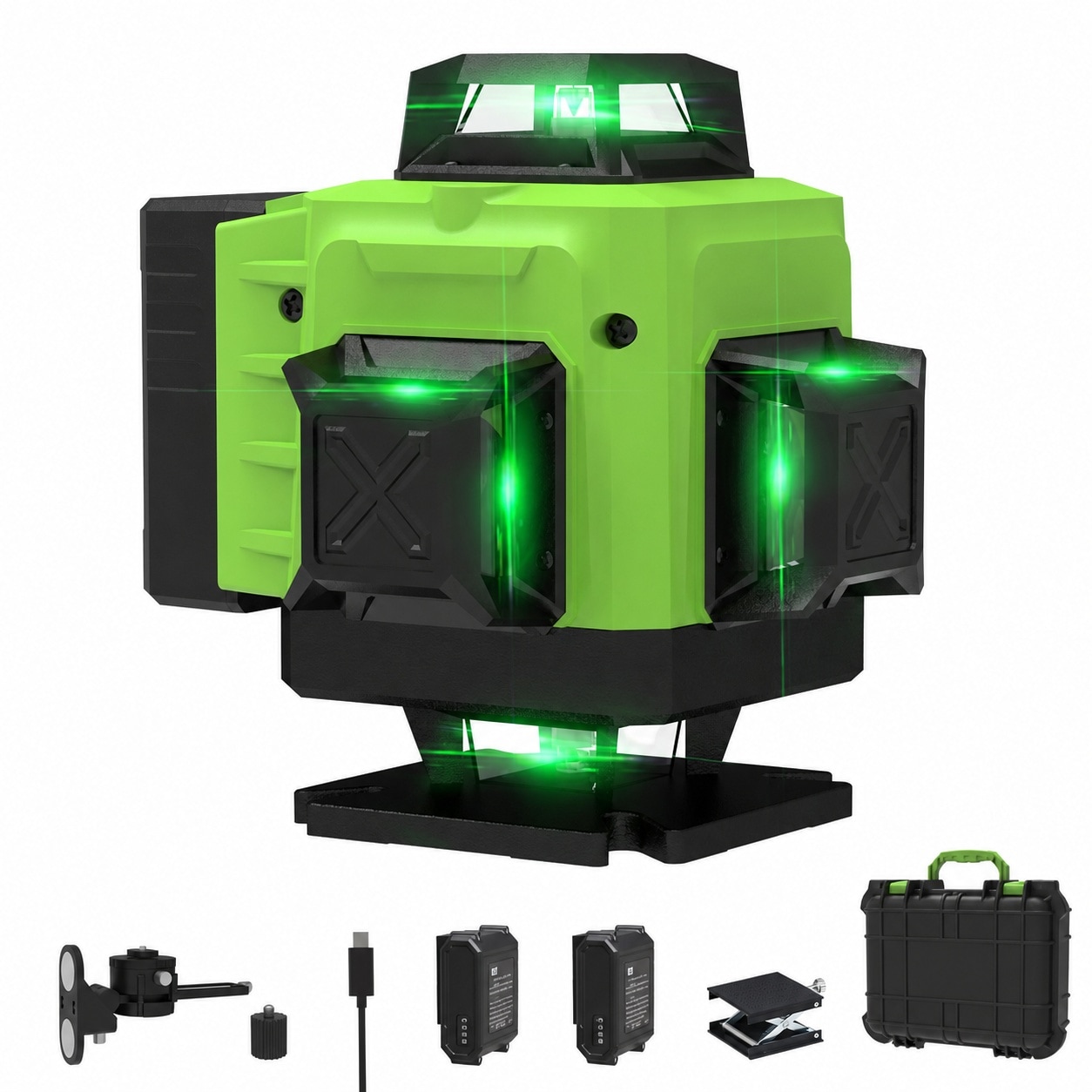 Aoibox  Self Leveling Laser Level with Self leveling Operation 5 31L x 3 94W for Tile Layout Picture Hanging and Cabinet Layout