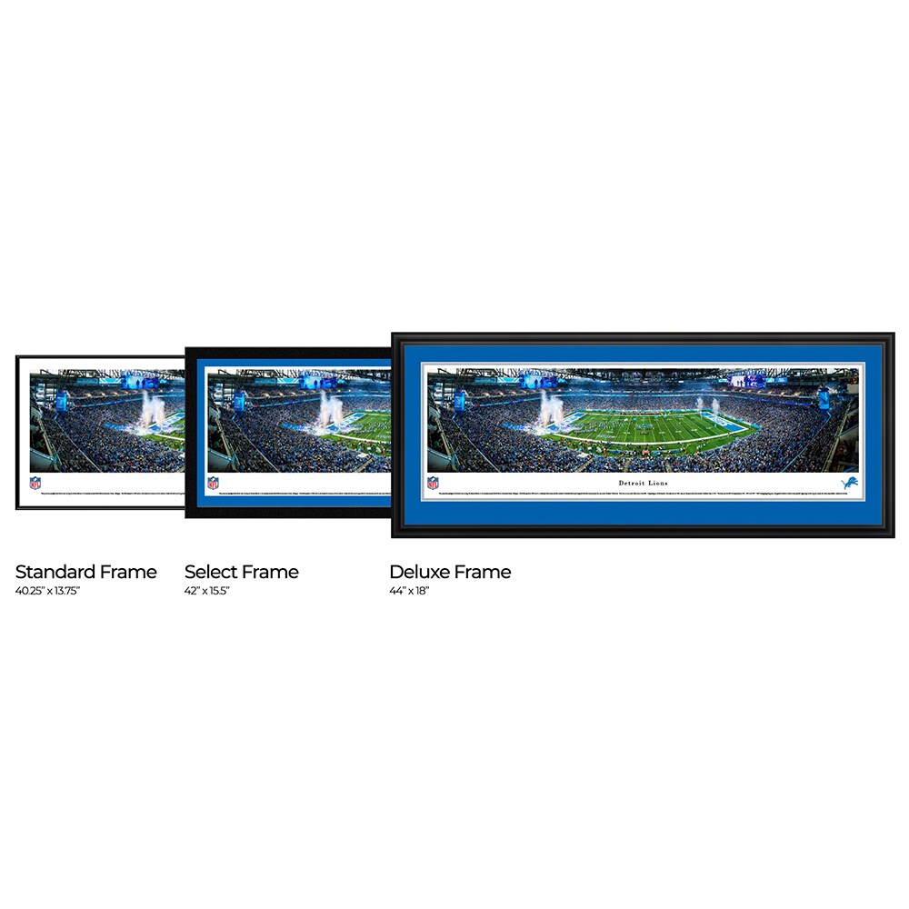 Blakeway Panoramas Detroit Lions James Blakeway Black Metal Framed 18 ...