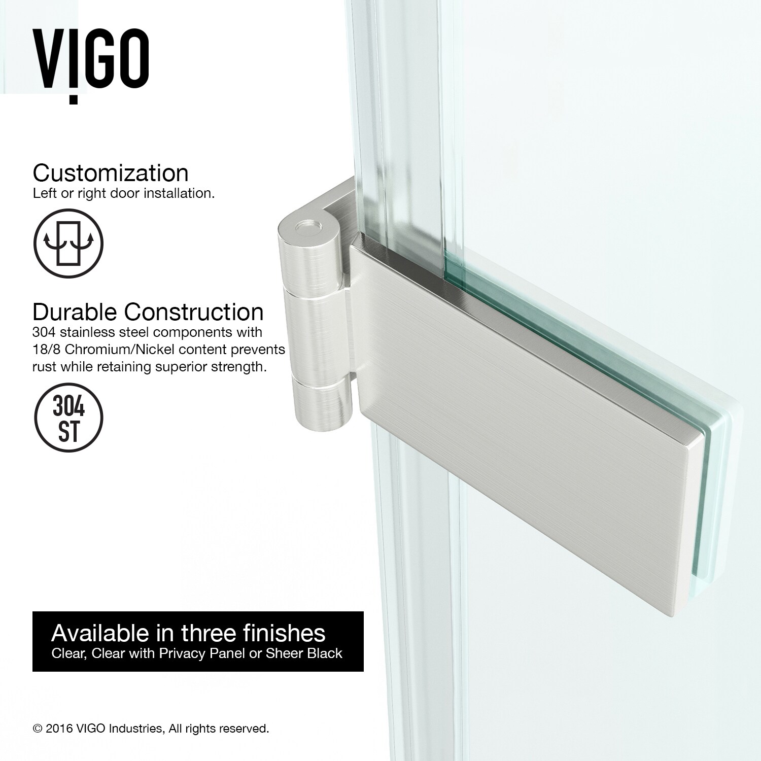 VIGO VG6072STCL24 Shower-Doors - View #7
