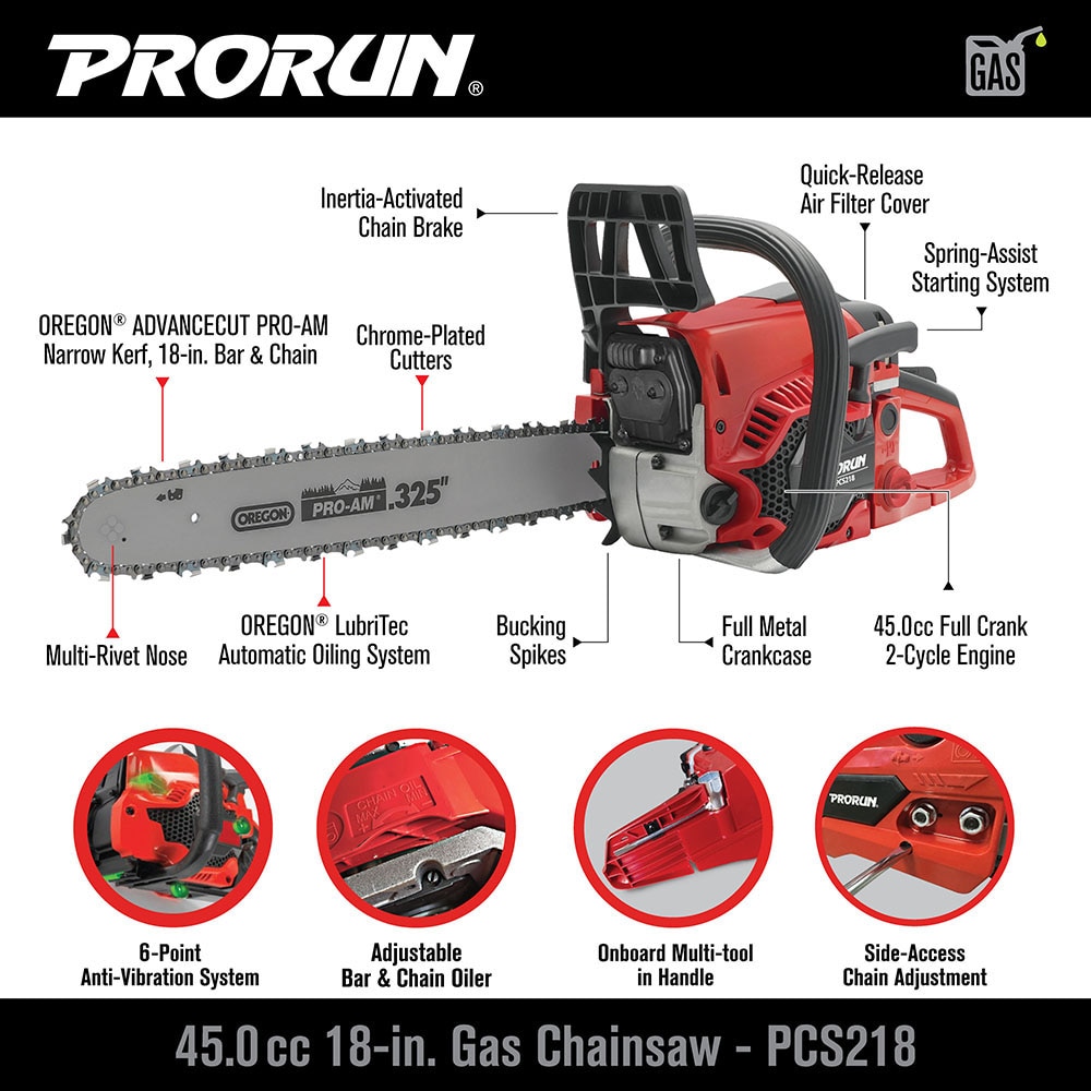 PRORUN PCS218 Cordless-Chainsaw - View #3