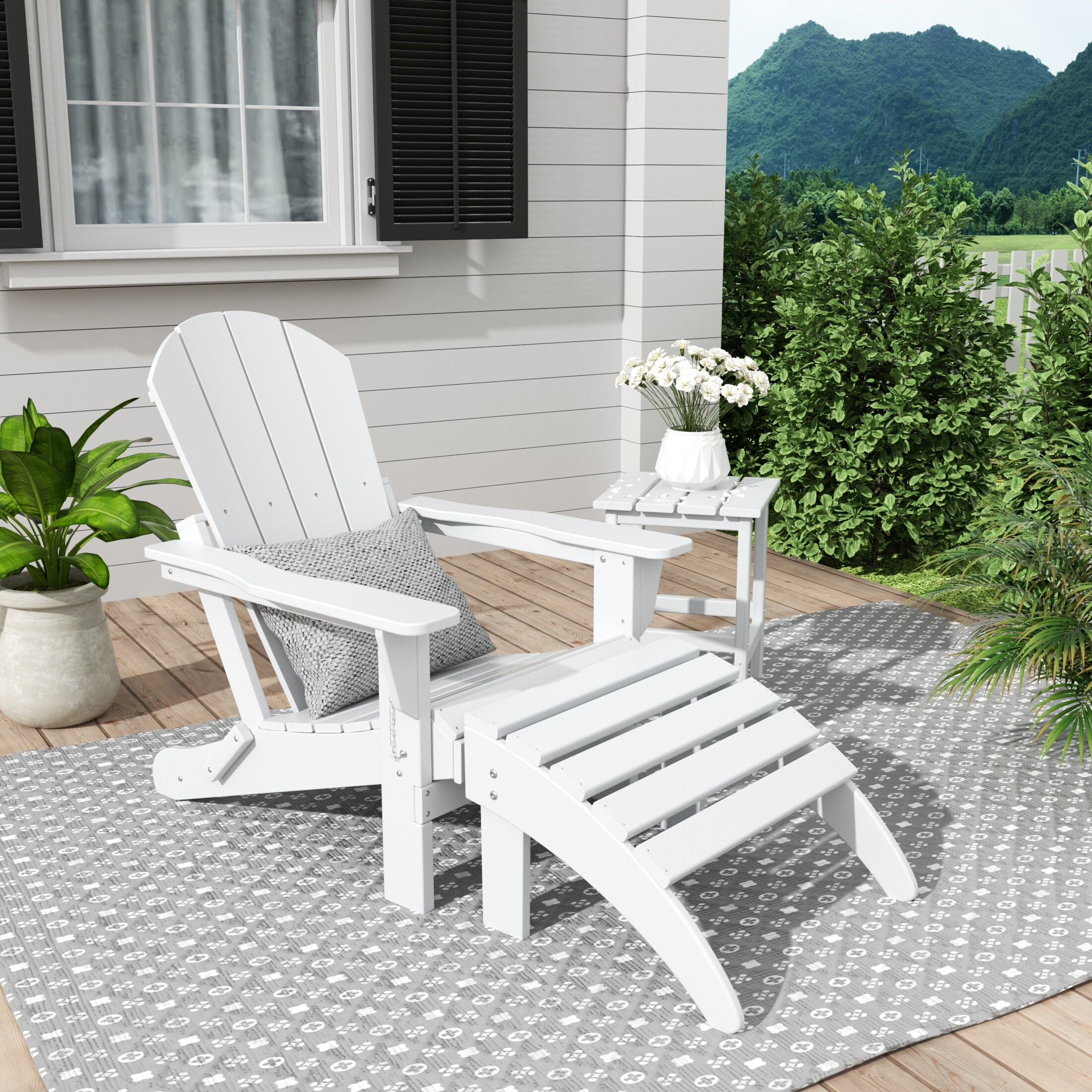 Westin Furniture 2001AOC-WH Patio-Chairs - View #2