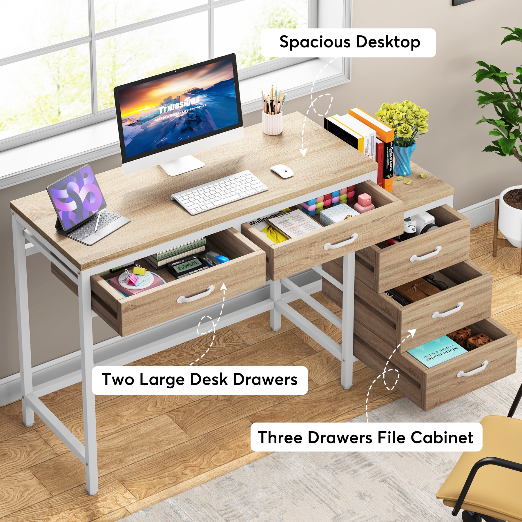 Fnova LWTJ-JW0588 Office-Tables - View #5