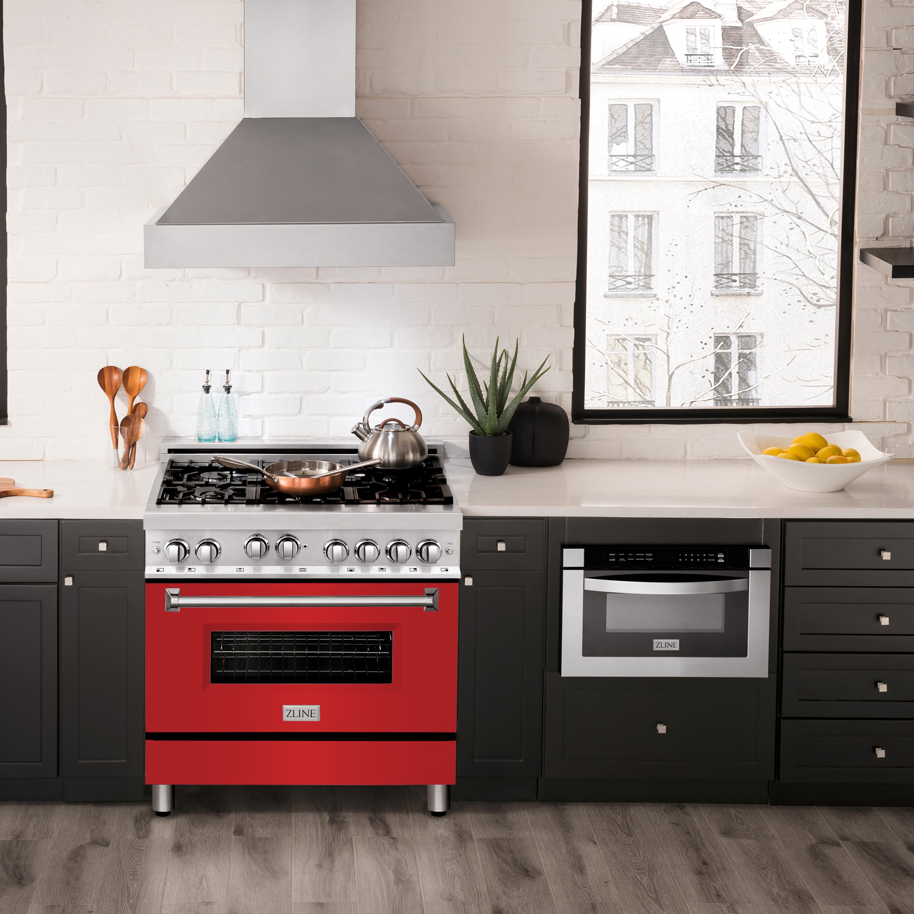 la germania gas range with exhaust