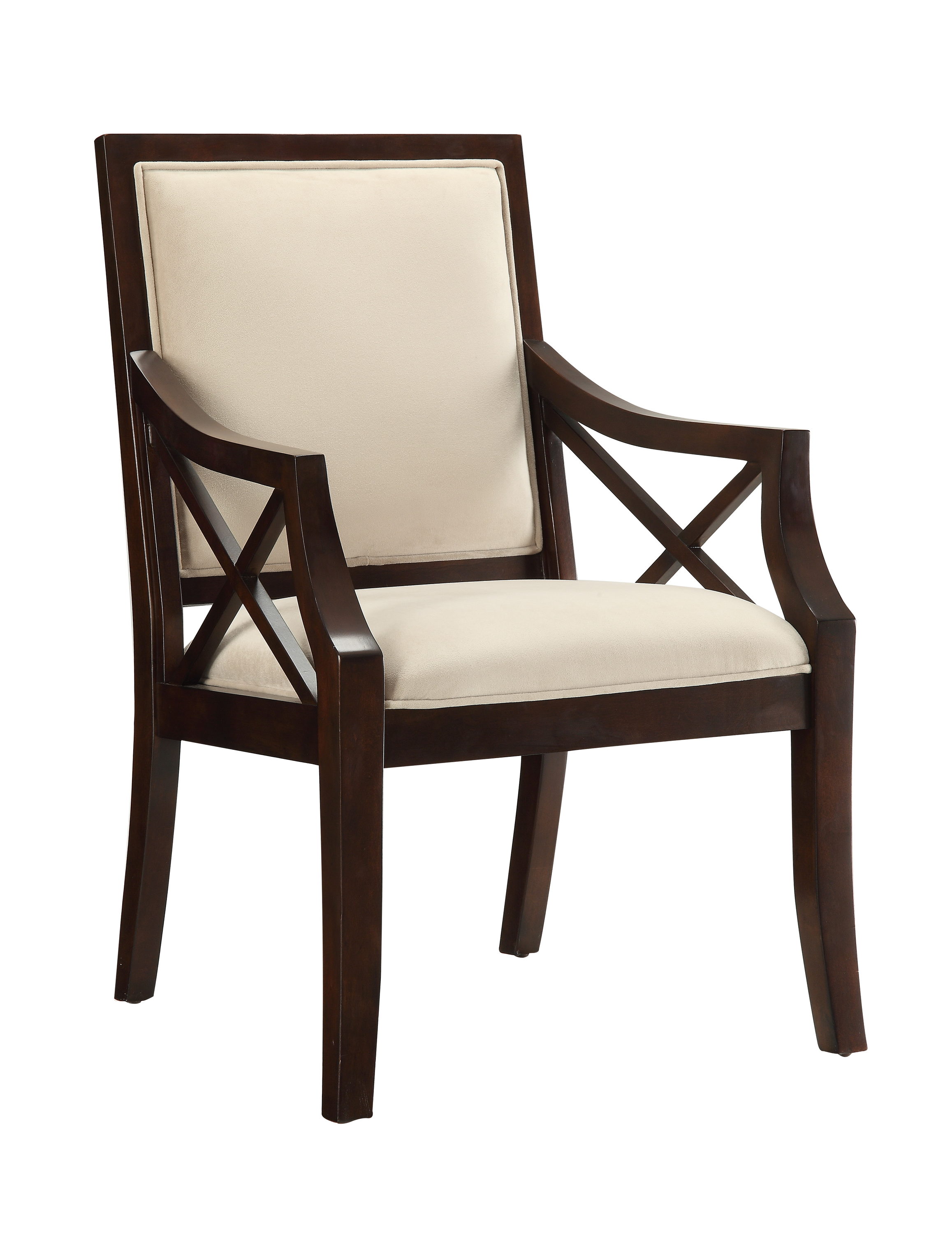 Coast to Coast Traditional Polyester Upholstered Arm Chair (Wood Frame ...